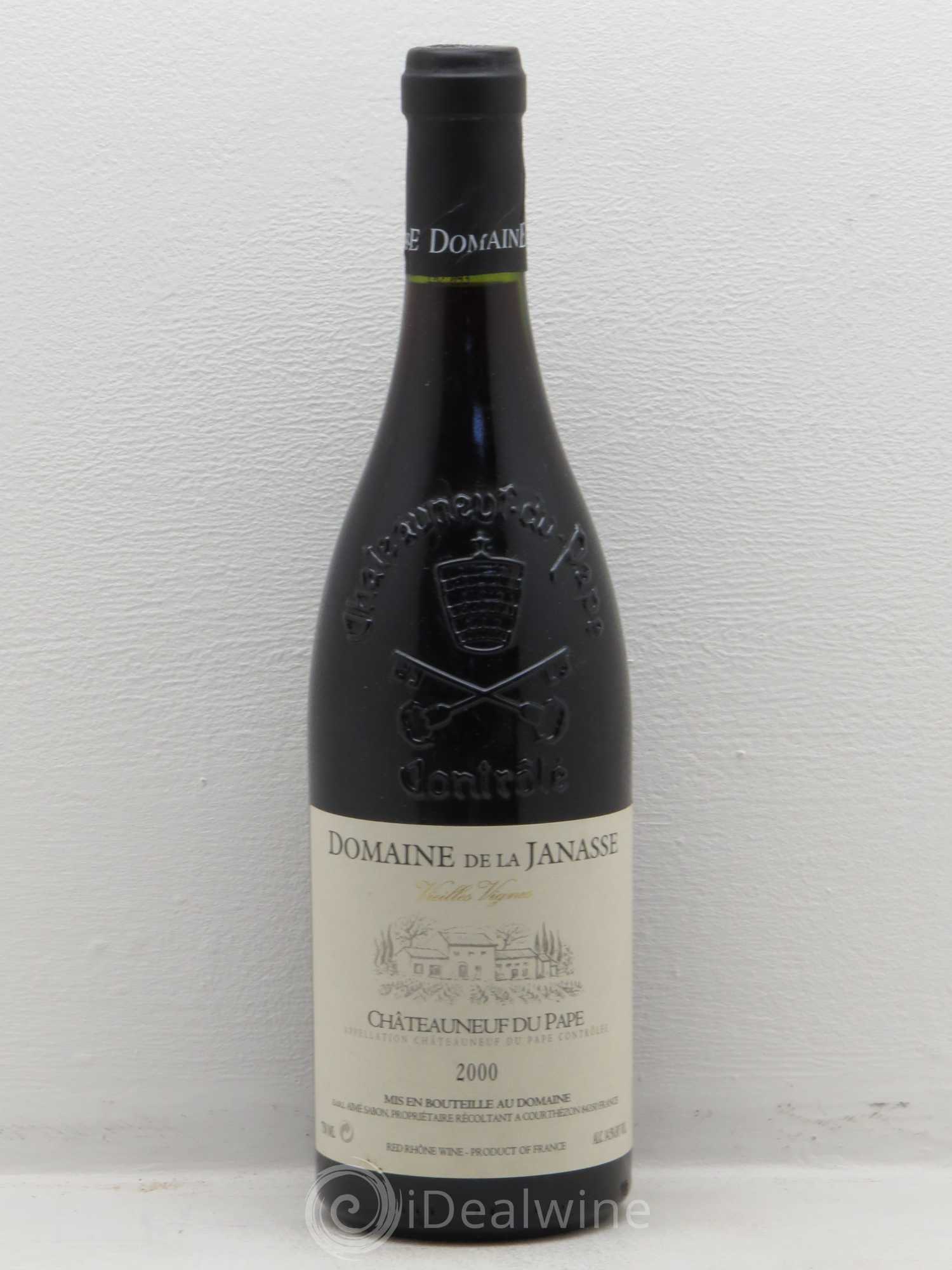 Châteauneuf-du-Pape Cuvée Vieilles Vignes La Janasse (Domaine de) 2000 - Lot de 1 bouteille - 0