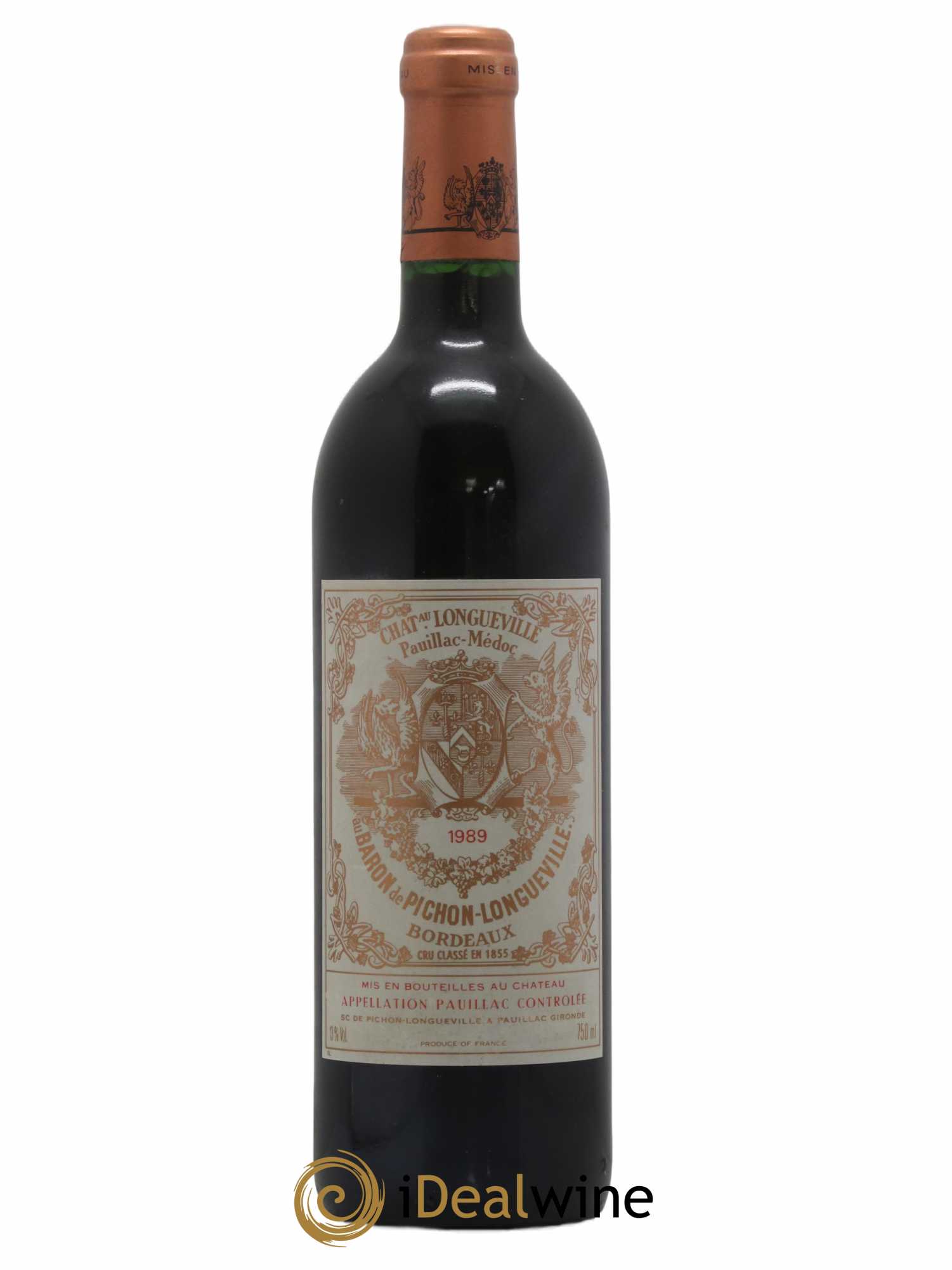 Pichon Longueville Baron 2ème Grand Cru Classé 1989 - Lot de 1 bouteille - 0