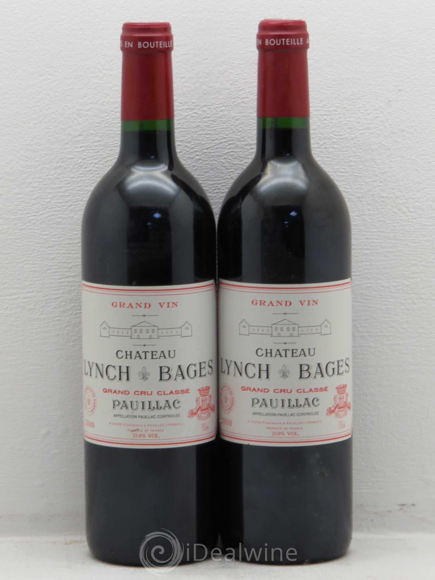 Château Lynch Bages 5ème Grand Cru Classé 2000 - Lot de 2 bouteilles - 0