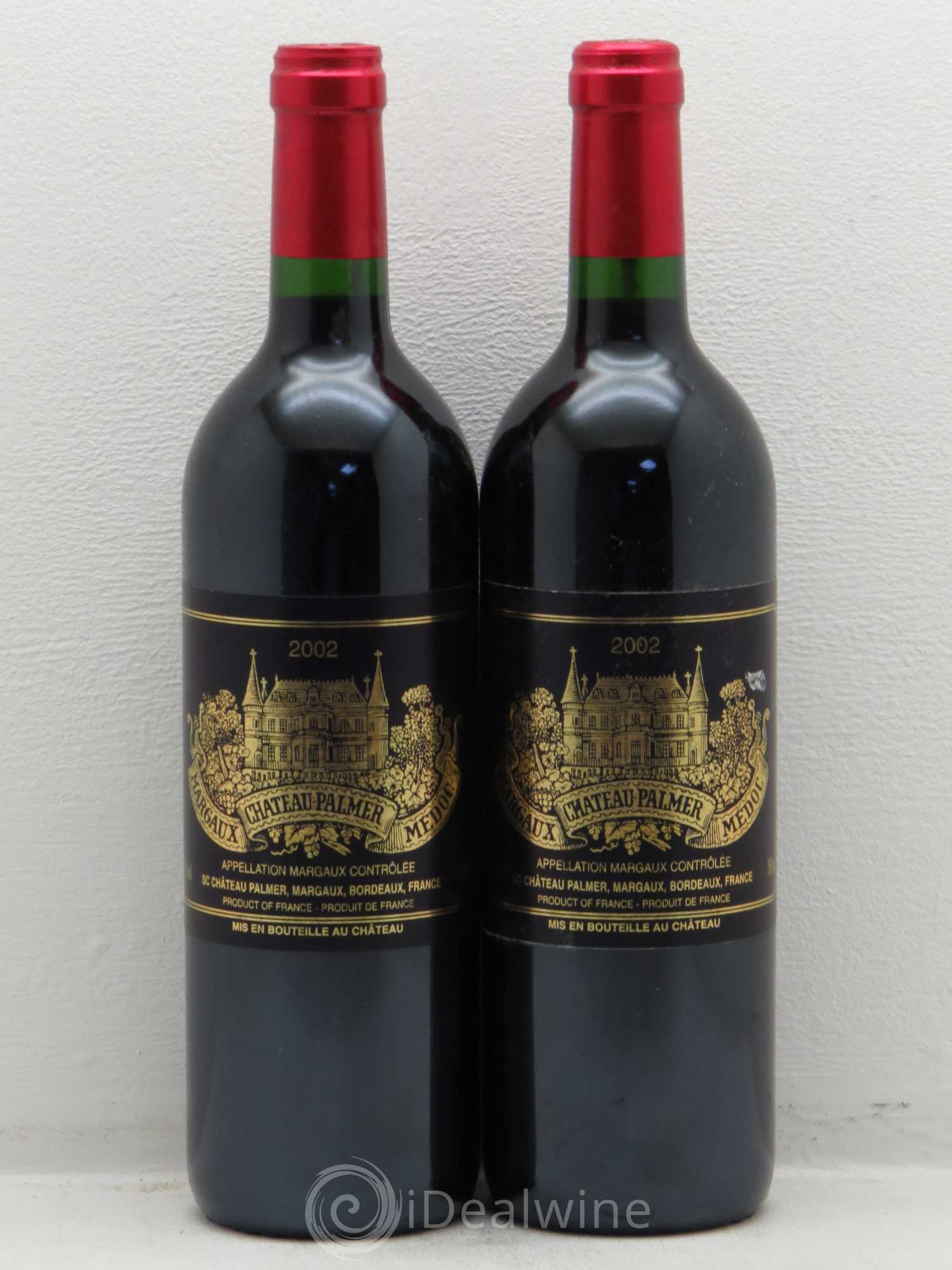 Château Palmer 3ème Grand Cru Classé 2002 - Lot de 2 bouteilles - 0