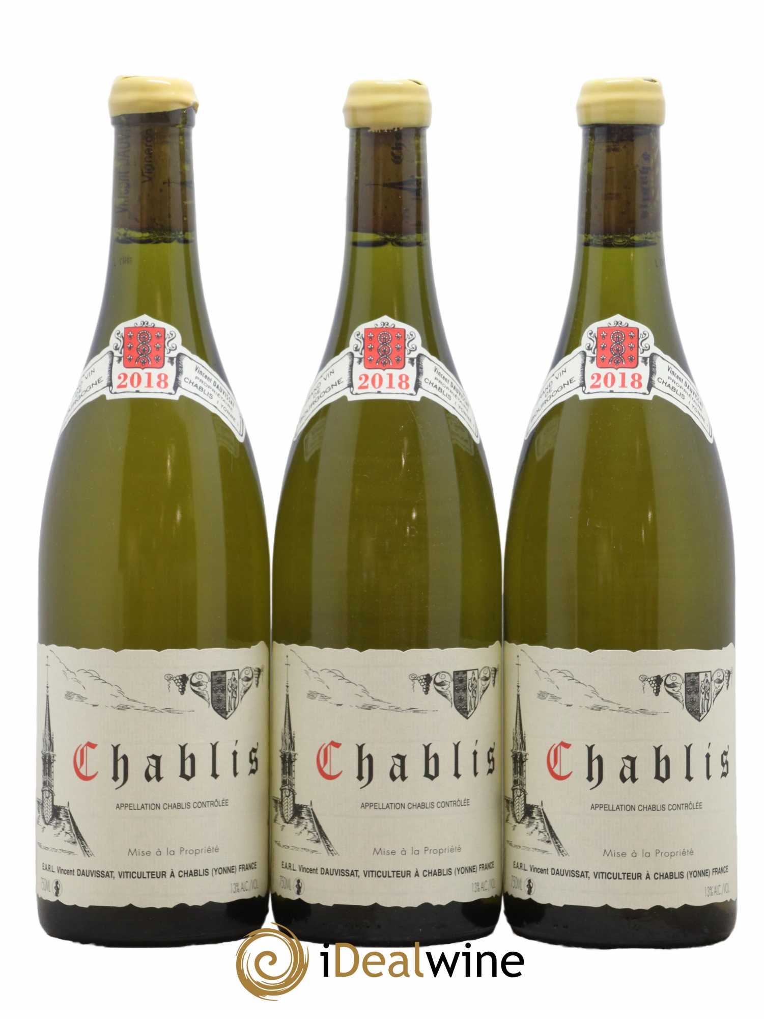 Chablis Vincent Dauvissat (Domaine) 2018 - Lot de 3 bouteilles - 0