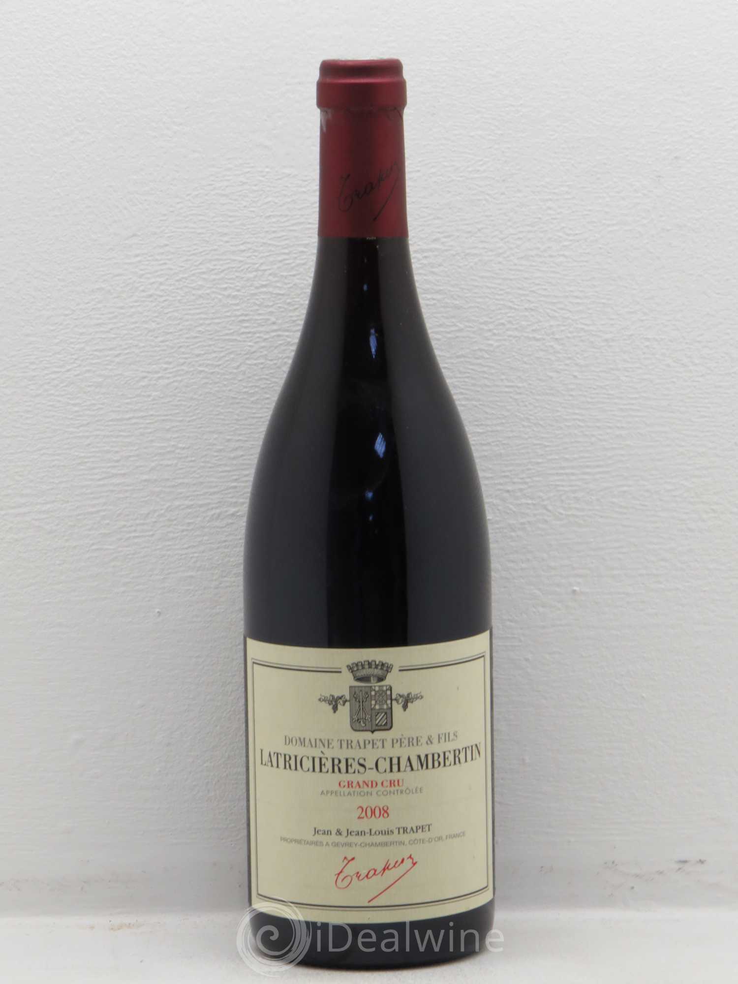 Latricières-Chambertin Grand Cru Domaine Trapet 2008 - Lot de 1 bouteille - 0