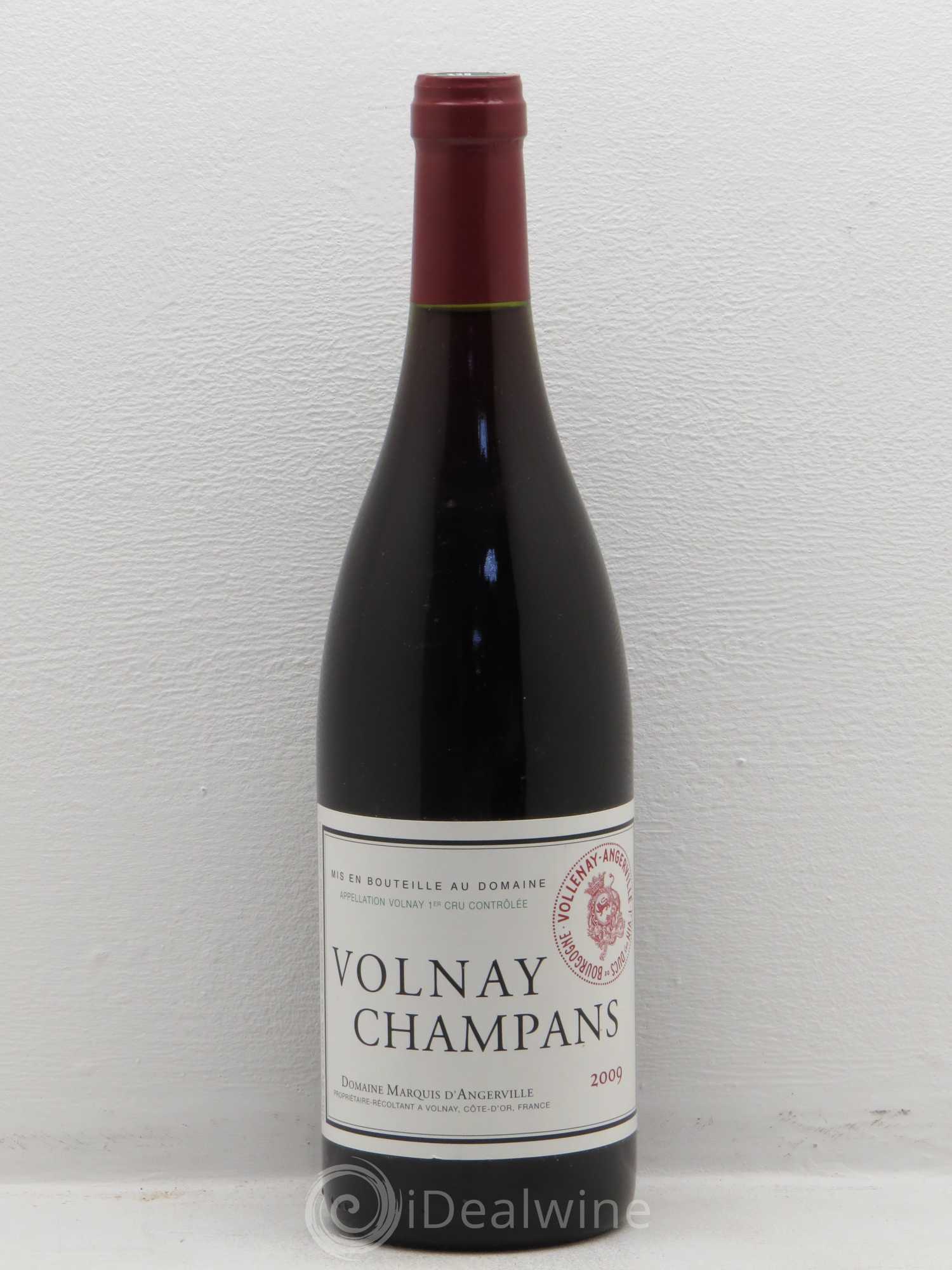 Volnay 1er Cru Champans Marquis d'Angerville (Domaine) 2009 - Lot de 1 bouteille - 0