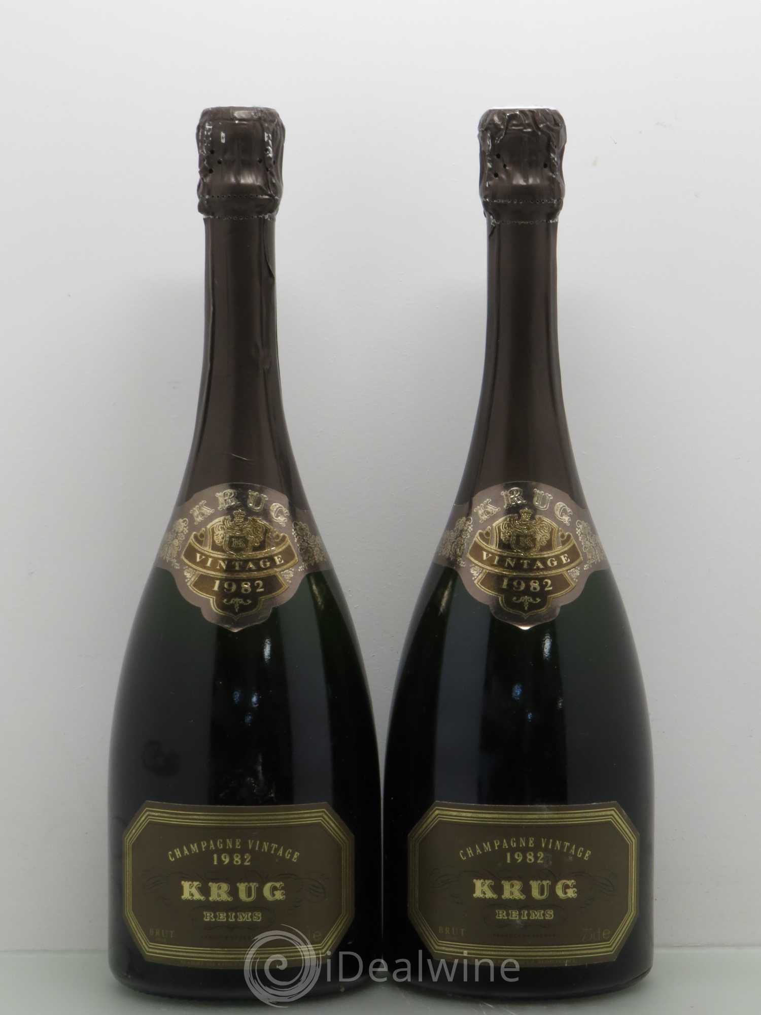 Vintage Krug 1982 - Lot de 2 bouteilles - 0
