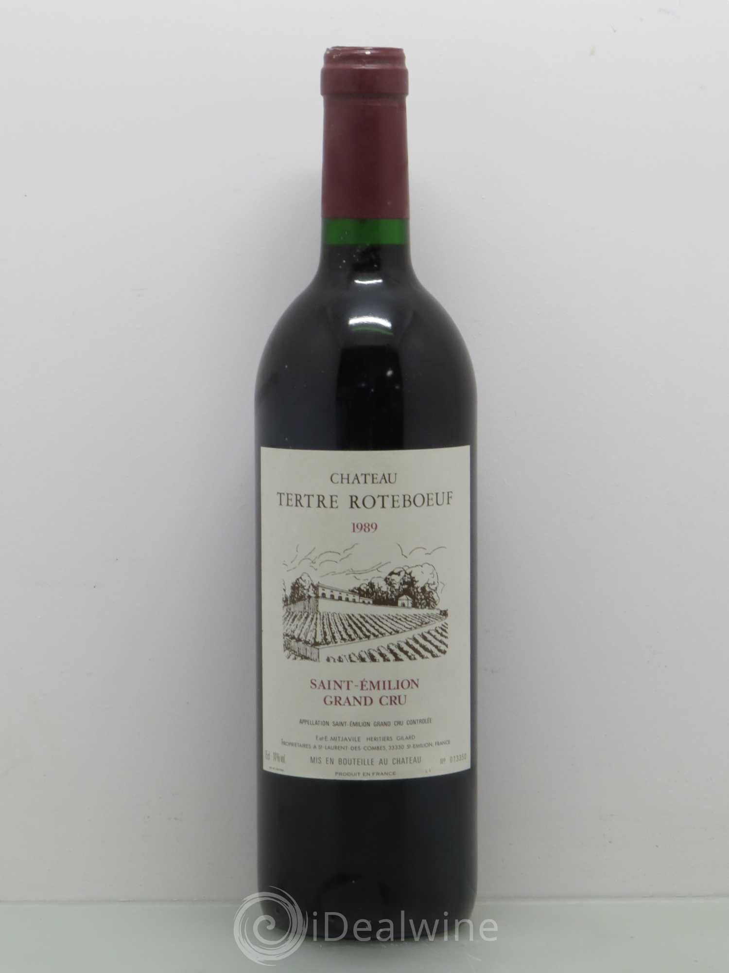 Château Tertre Roteboeuf 1989 - Posten von 1 Flasche - 0