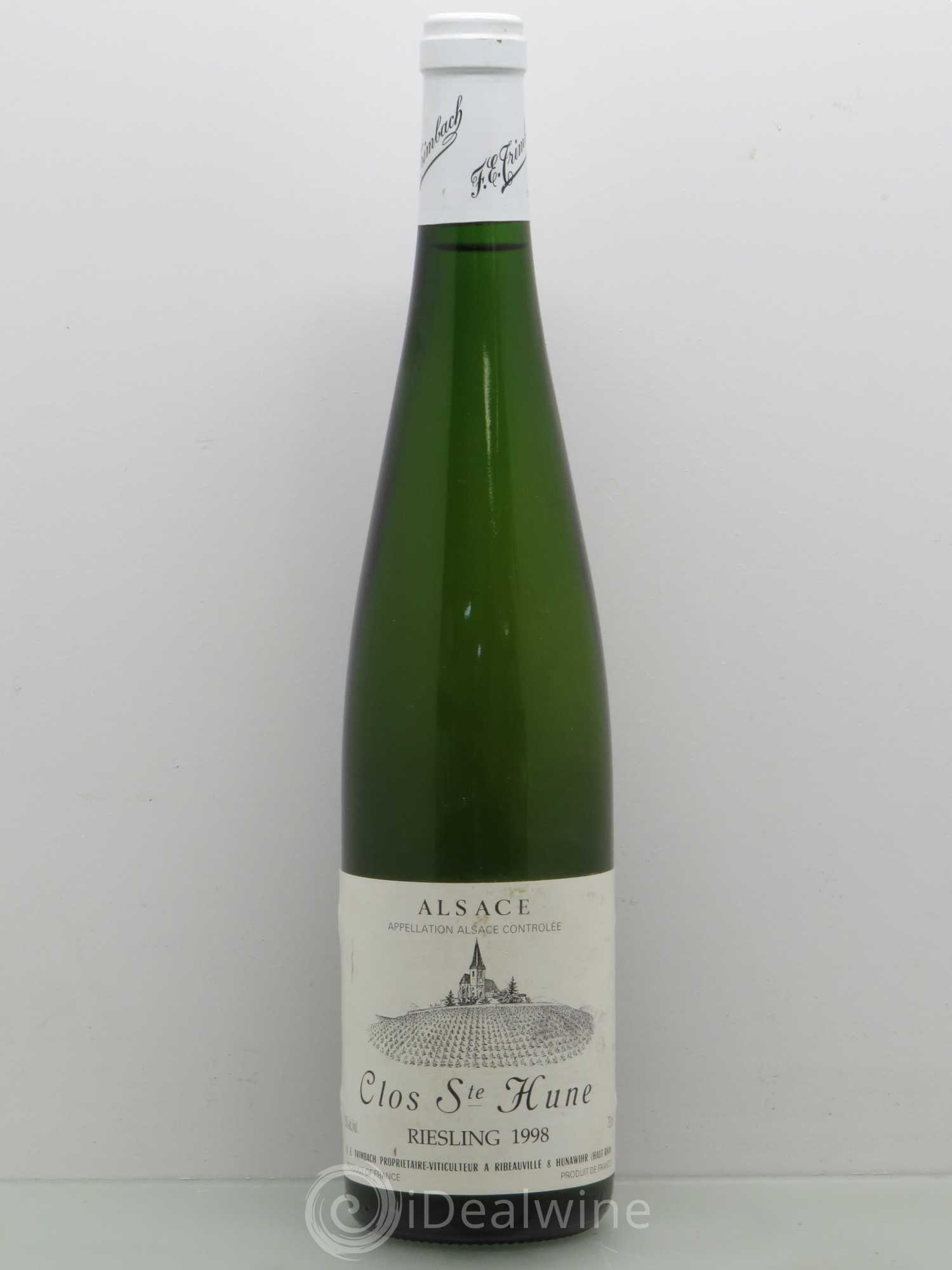 Alsace Riesling Clos Sainte-Hune Trimbach (Domaine) 1998 - Lot de 1 bouteille - 0