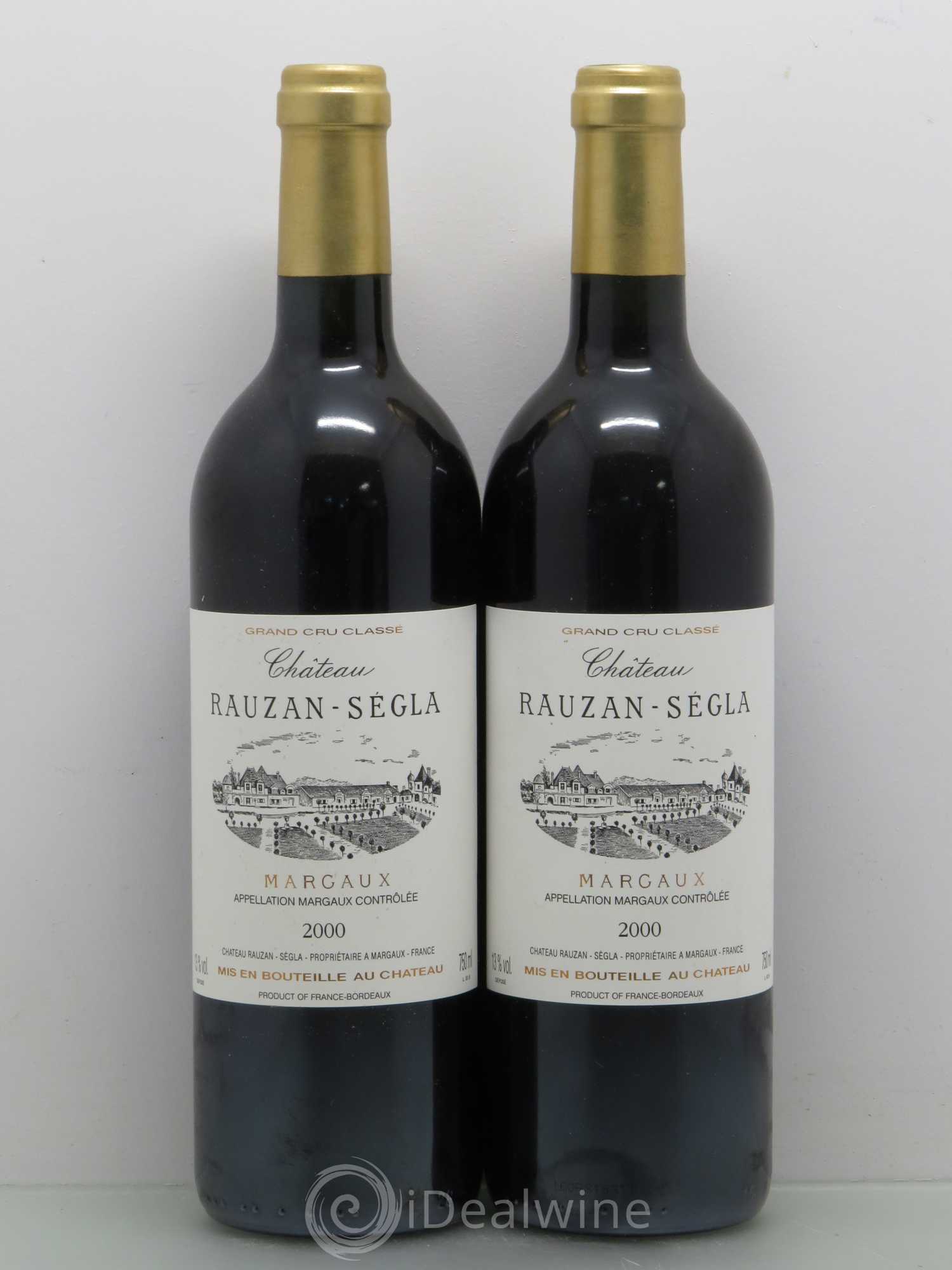 Château Rauzan Ségla Grand Cru Classé 2000 - Lot de 2 bouteilles - 0