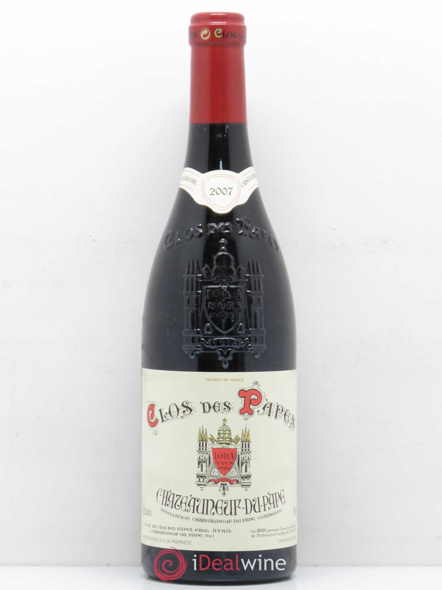 Châteauneuf-du-Pape Clos des Papes - Paul Avril 2007 - Lot de 1 bouteille - 0