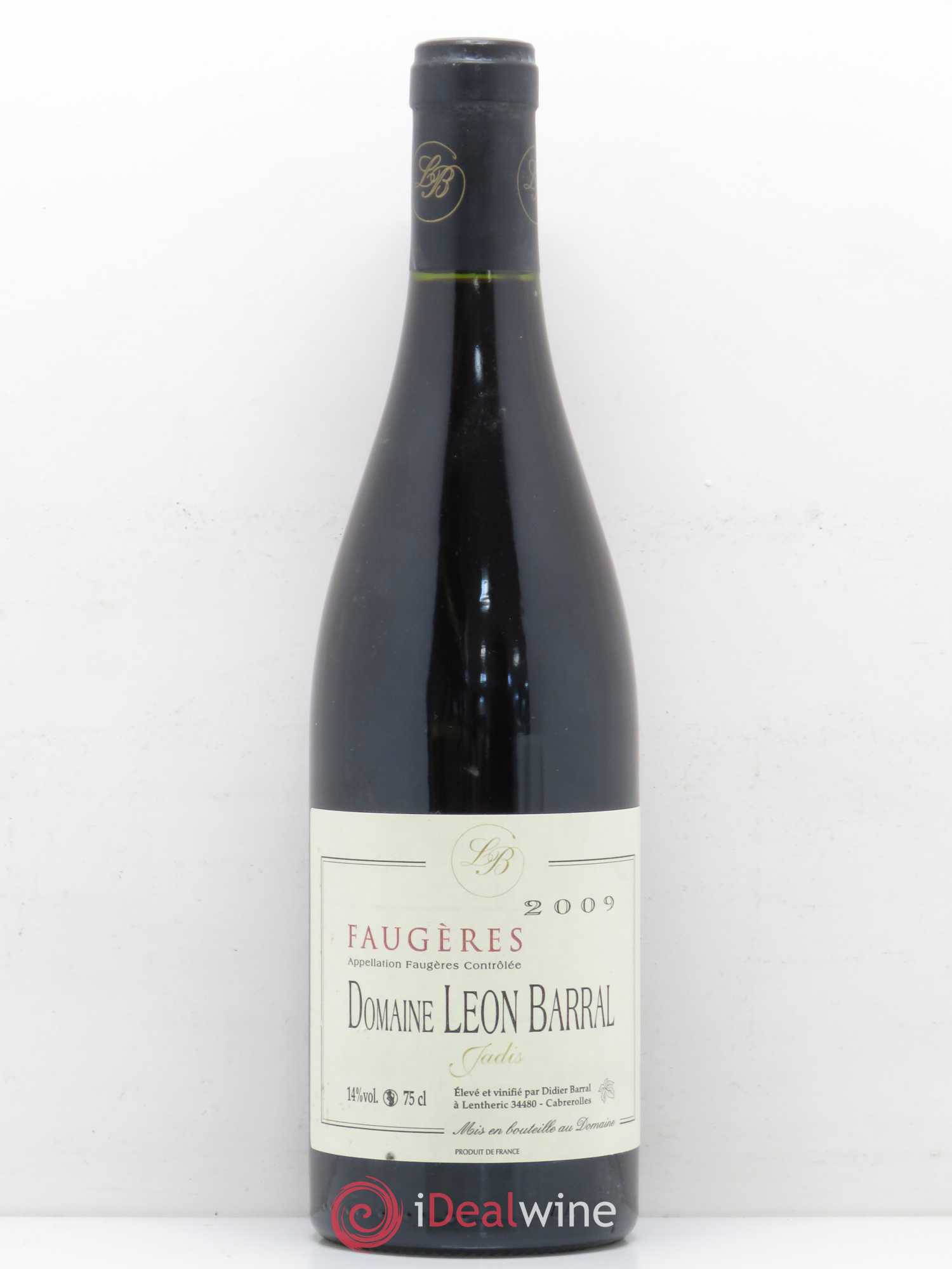 Faugères Jadis Domaine Léon Barral 2009 - Lot de 1 bouteille - 0