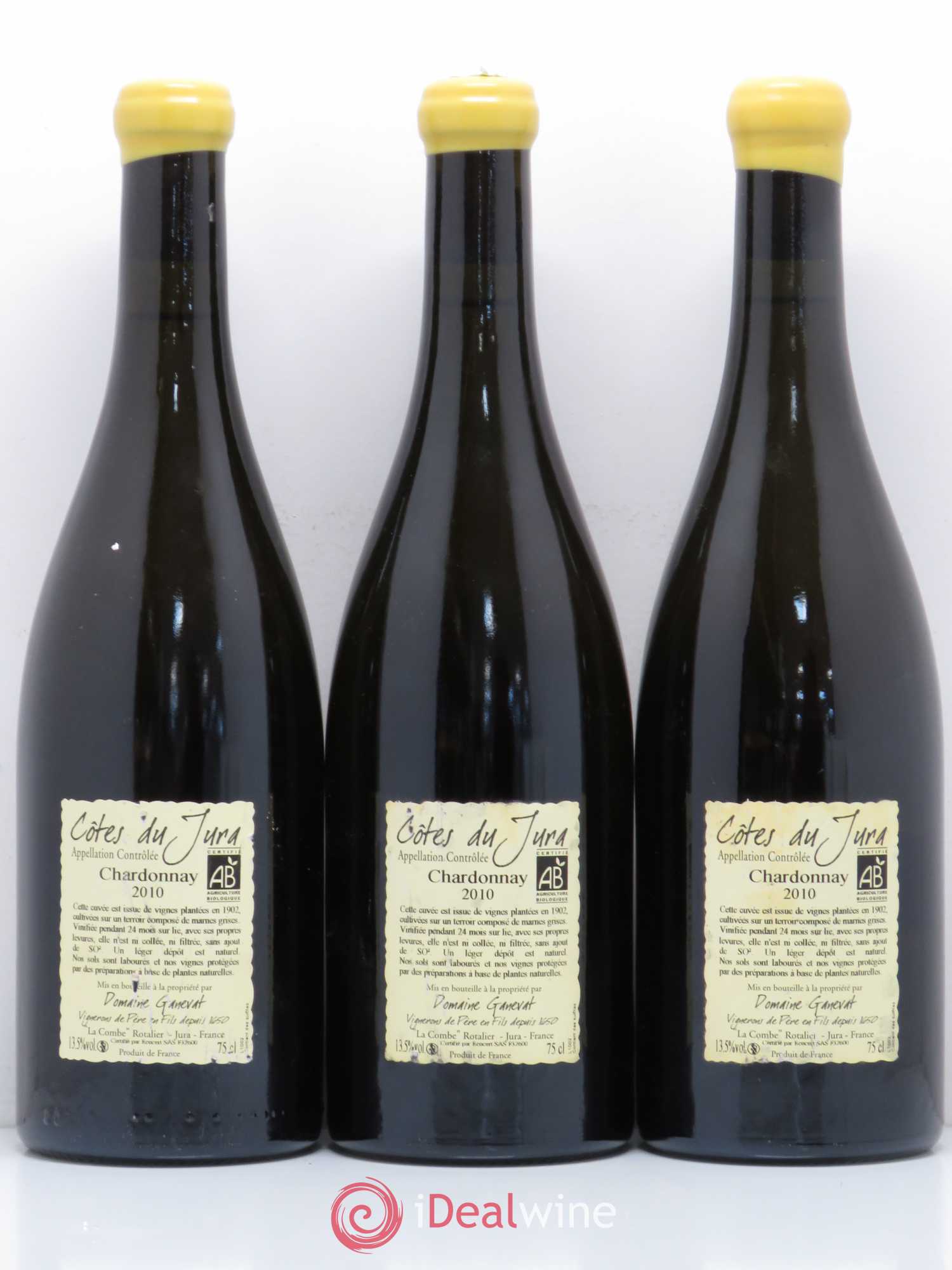 Côtes du Jura Les Chalasses Vieilles Vignes Jean-François Ganevat (Domaine) 2010 - Lot de 3 bouteilles - 1