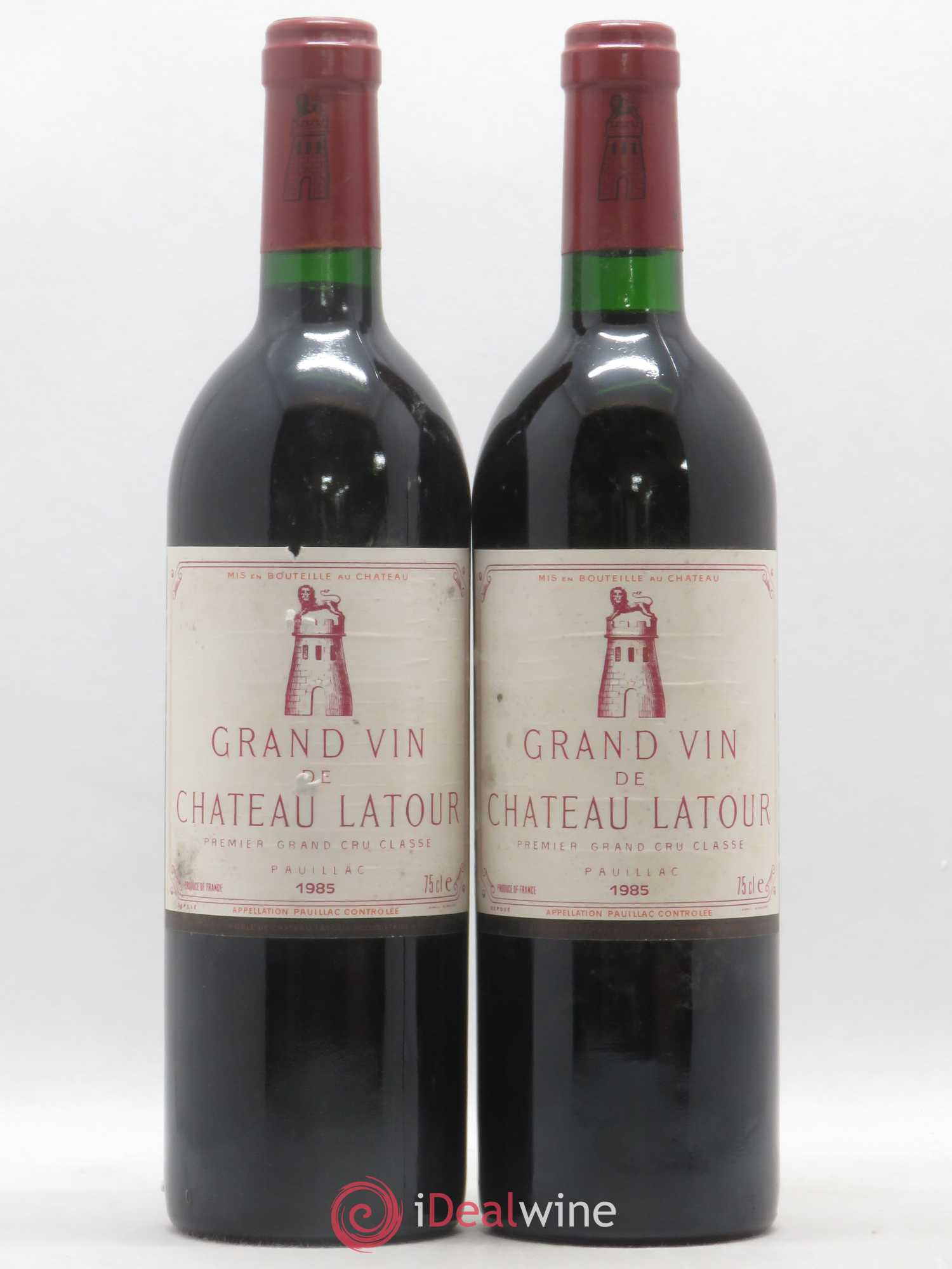 Château Latour 1er Grand Cru Classé 1985 - Lot de 2 bouteilles - 0
