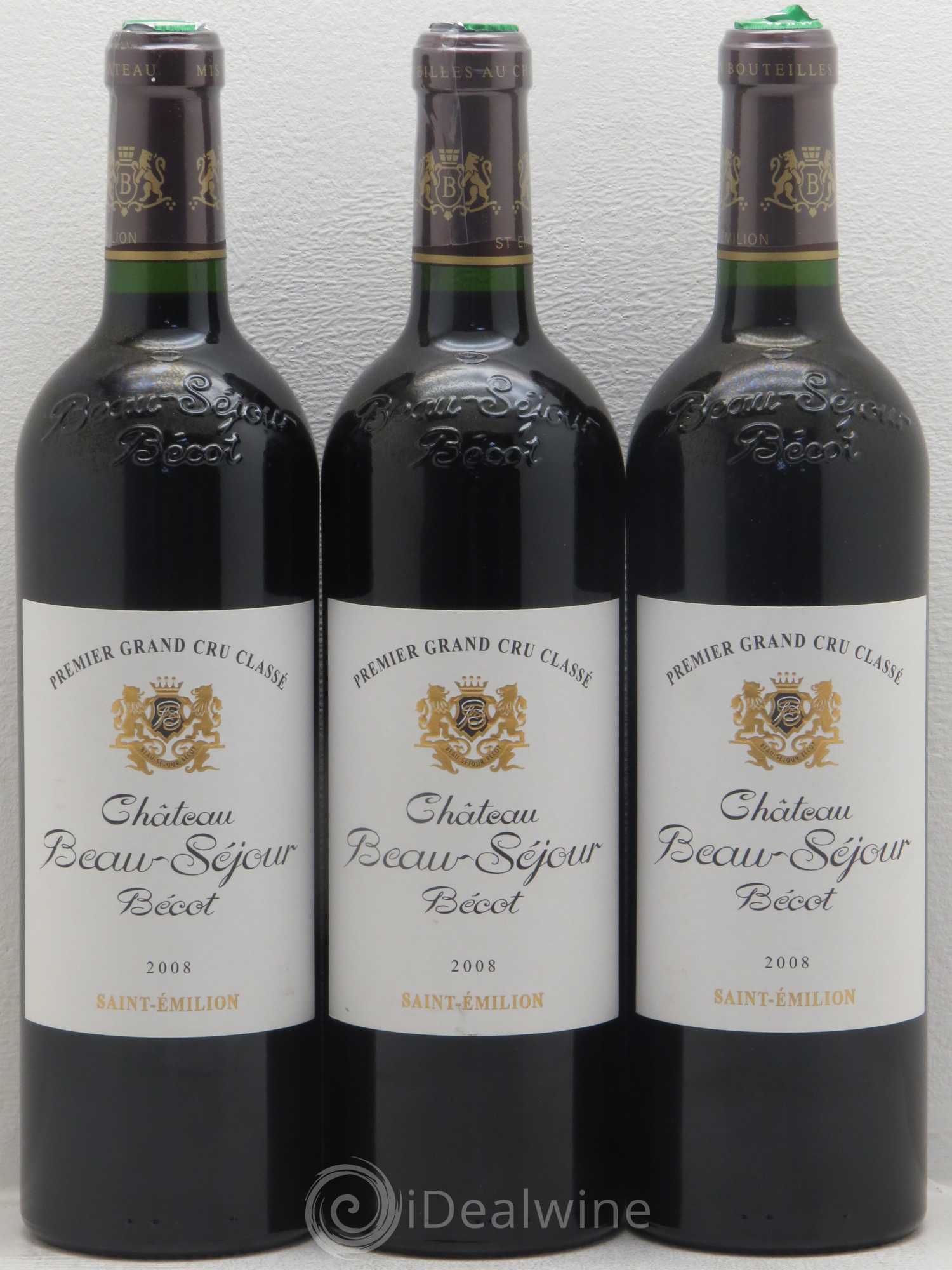 Château Beau-Séjour Bécot 1er Grand Cru Classé B 2008 - Lot de 12 bouteilles - 2