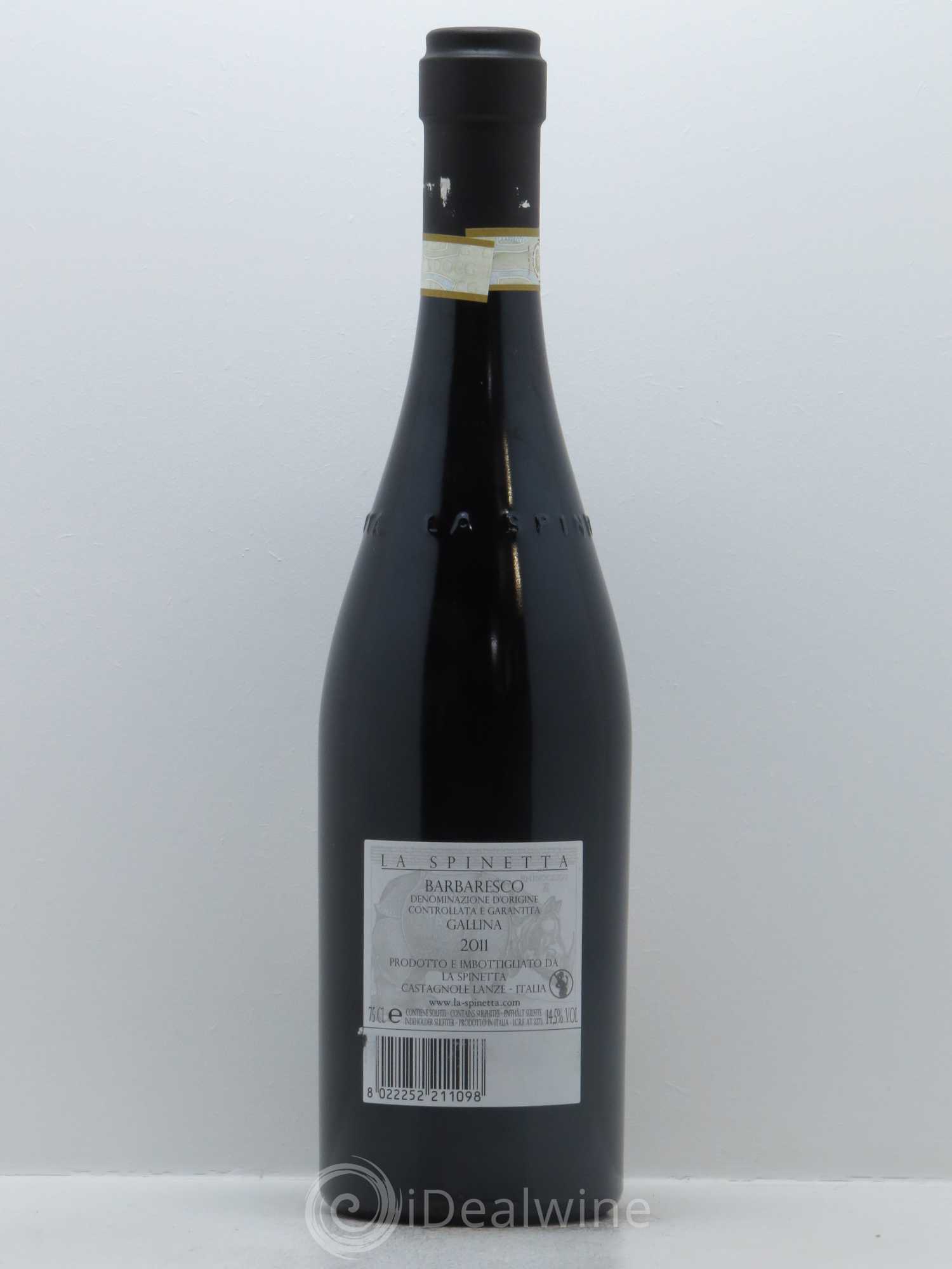 Barbaresco DOCG Vigneto Gallina Vursu La Spinetta - Giorgio Rivetti 2011 - Lot de 1 bouteille - 1