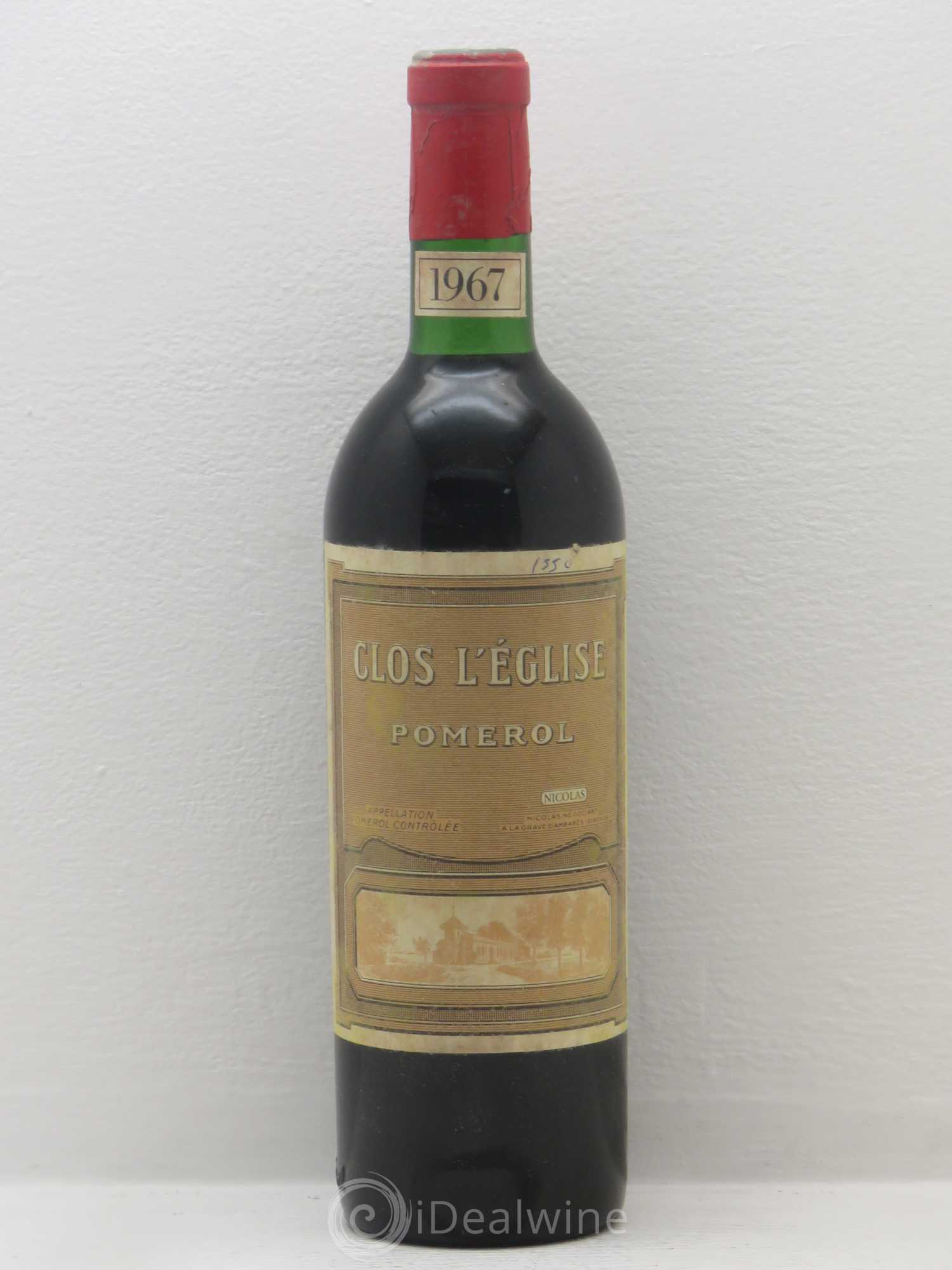 Clos l'Eglise 1967 - Lot de 1 bouteille - 0