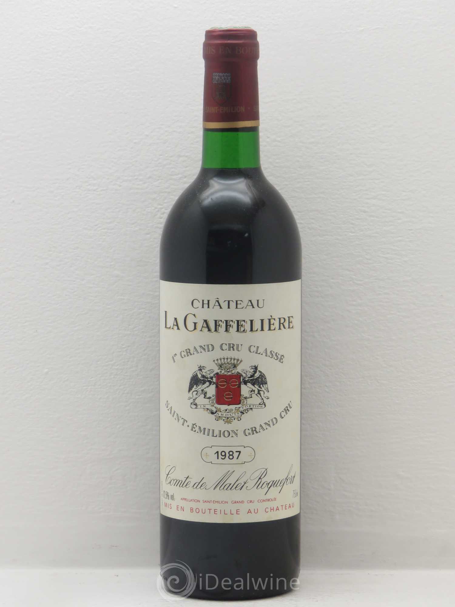 Château la Gaffelière 1er Grand Cru Classé B 1987 - Lot de 1 bouteille - 0