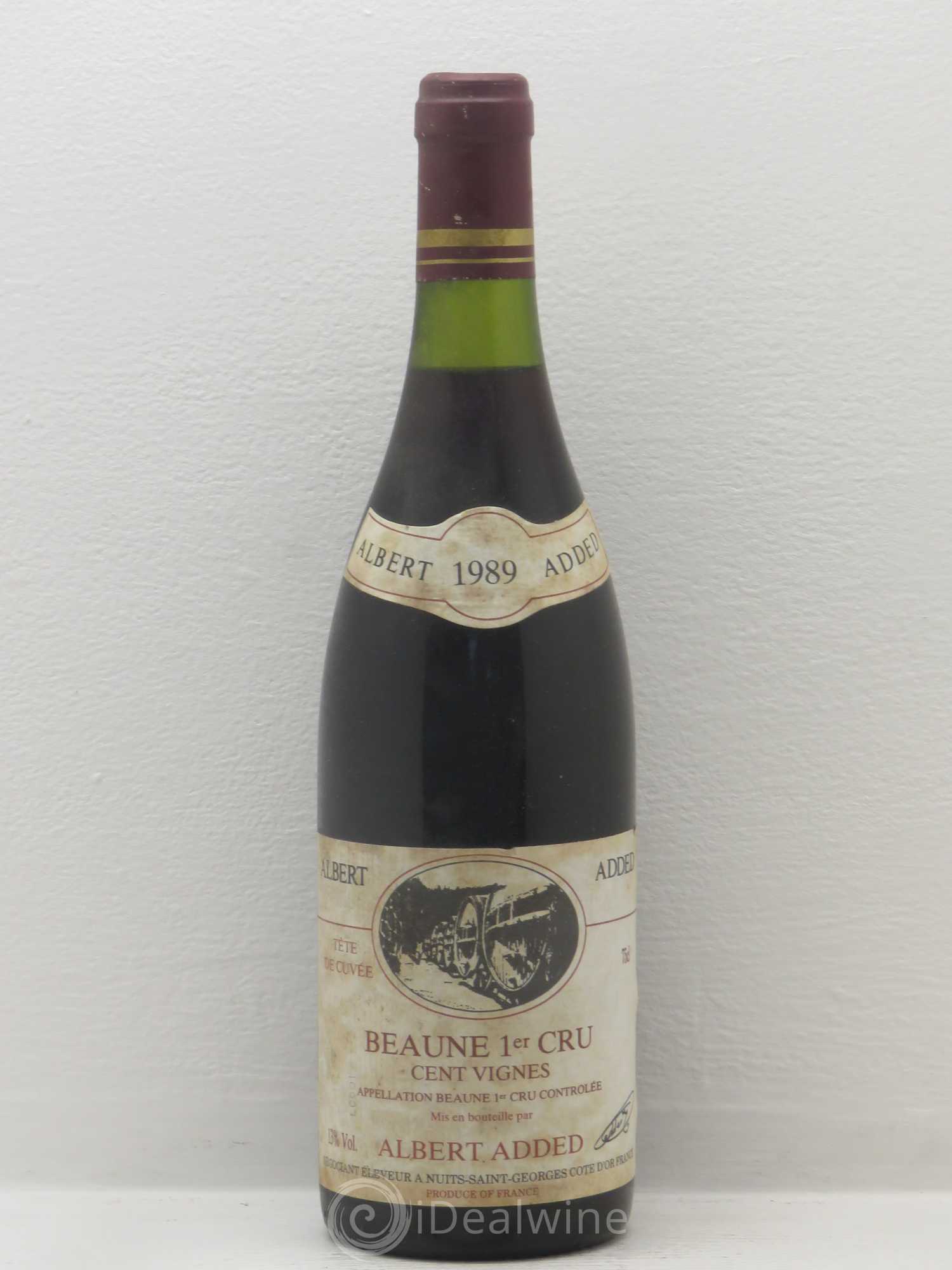 Beaune 1er Cru Cents Vignes Albert Added tete de Cuvée 1989 - Posten von 1 Flasche - 0
