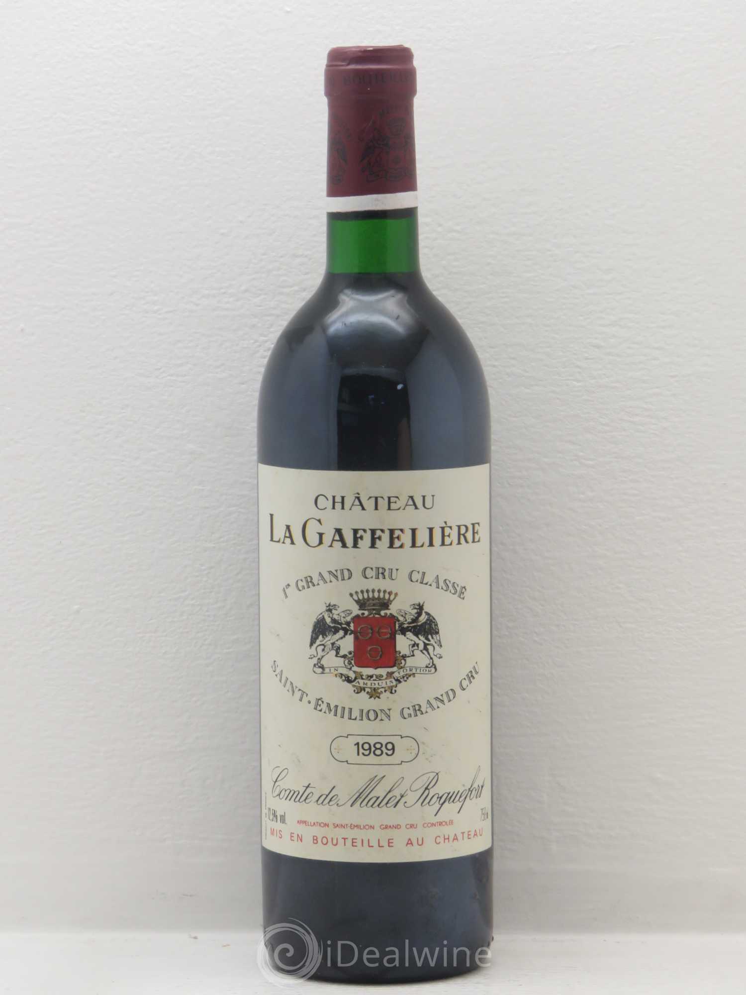 Château la Gaffelière 1er Grand Cru Classé B 1989 - Lot de 1 bouteille - 0