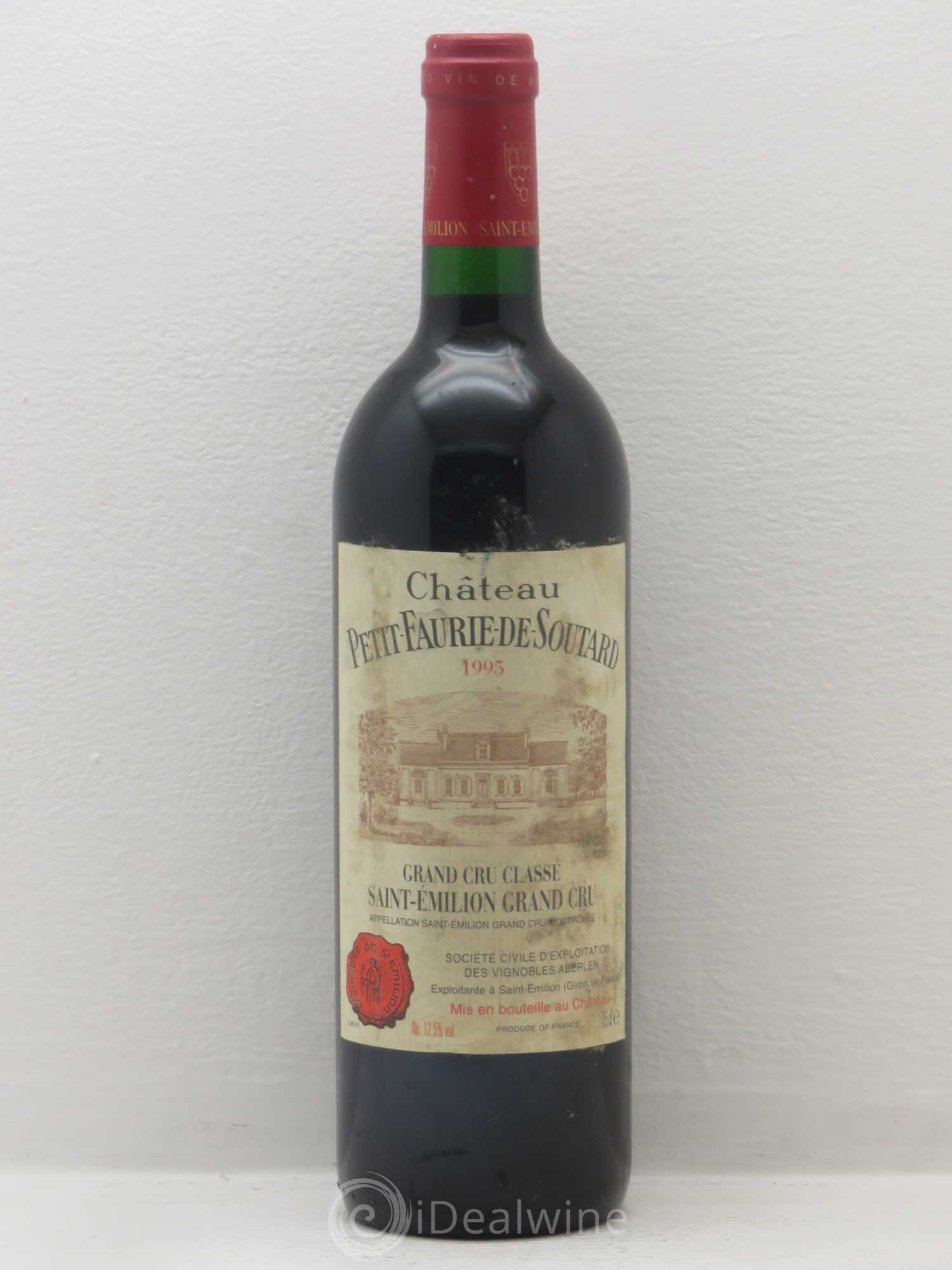 Château Petit Faurie de Soutard Grand Cru Classé 1995 - Lot de 1 bouteille - 0