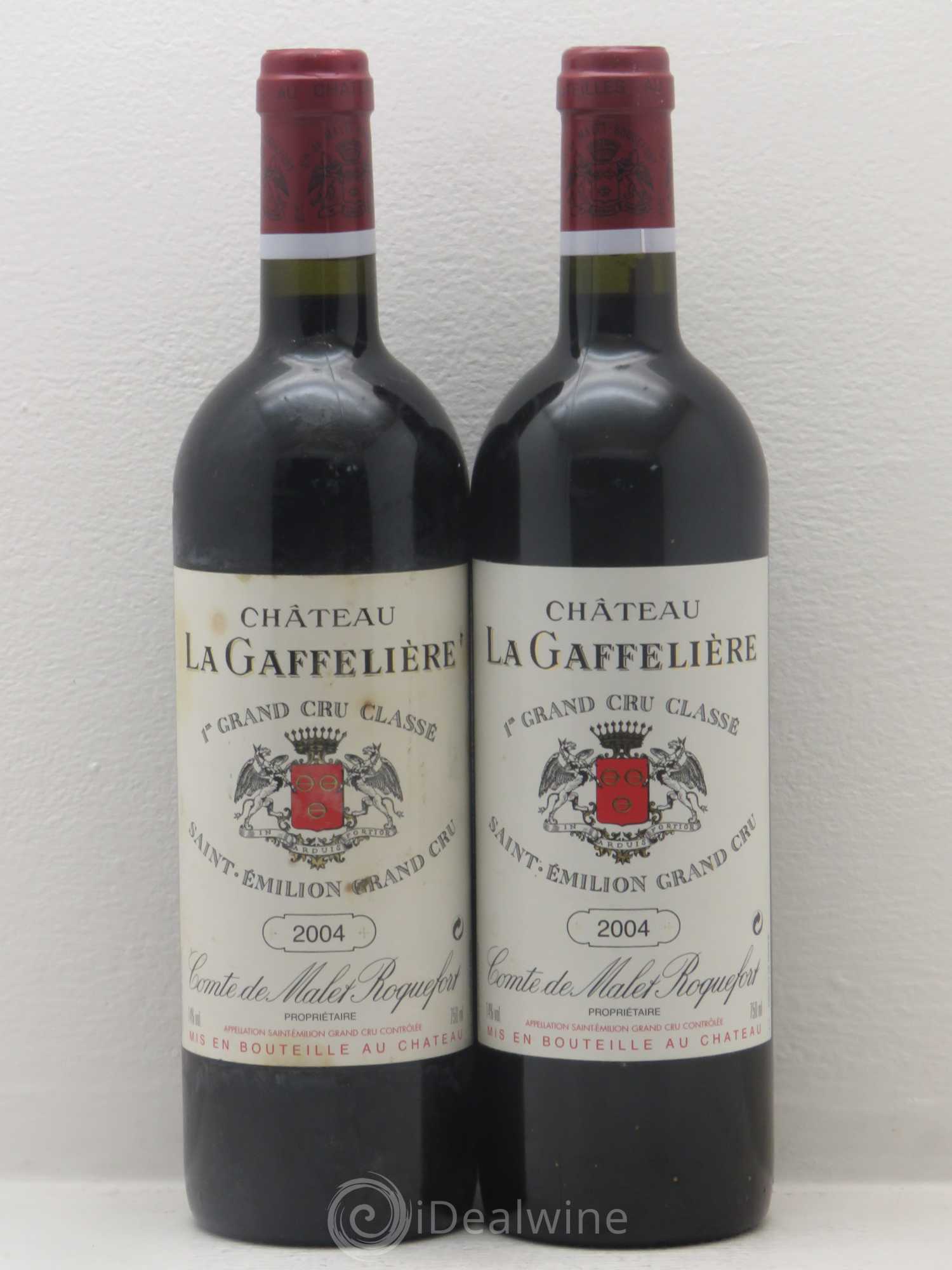 Château la Gaffelière 1er Grand Cru Classé B 2004 - Lot de 2 bouteilles - 0