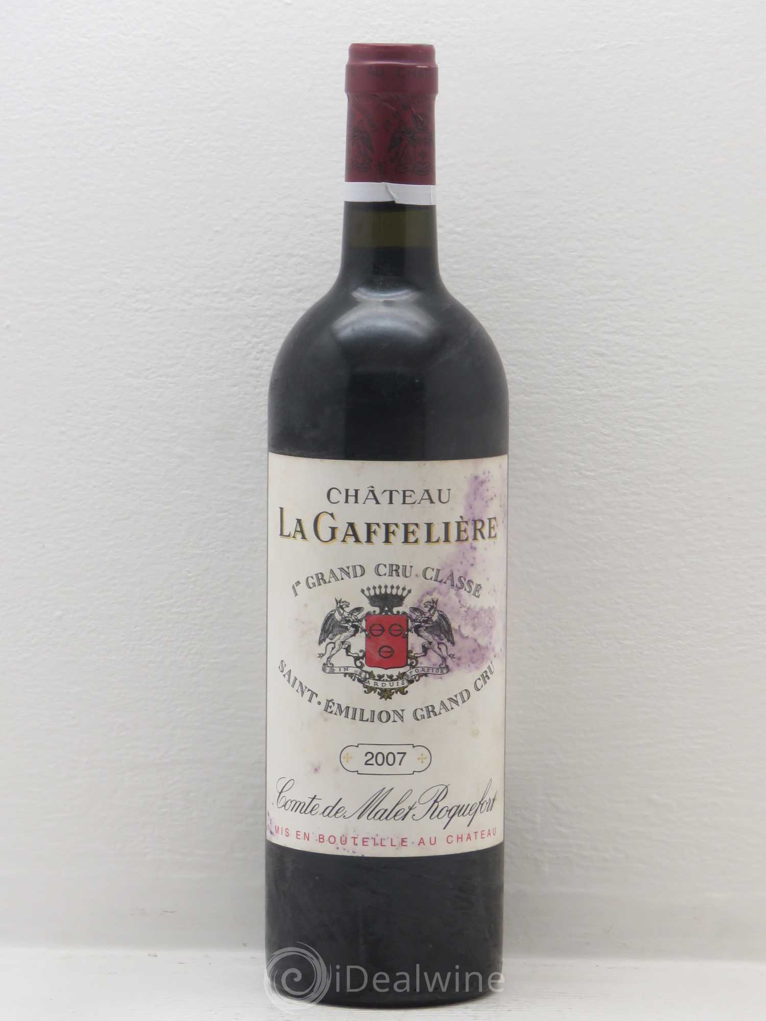 Château la Gaffelière 1er Grand Cru Classé B 2007 - Lot de 1 bouteille - 0
