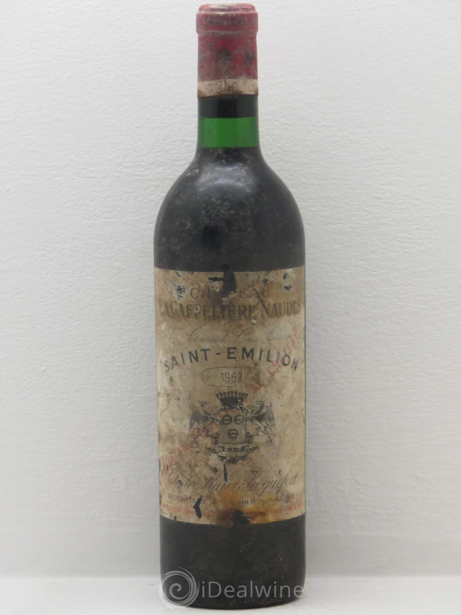 Château la Gaffelière 1er Grand Cru Classé B 1962 - Lot de 1 bouteille - 0