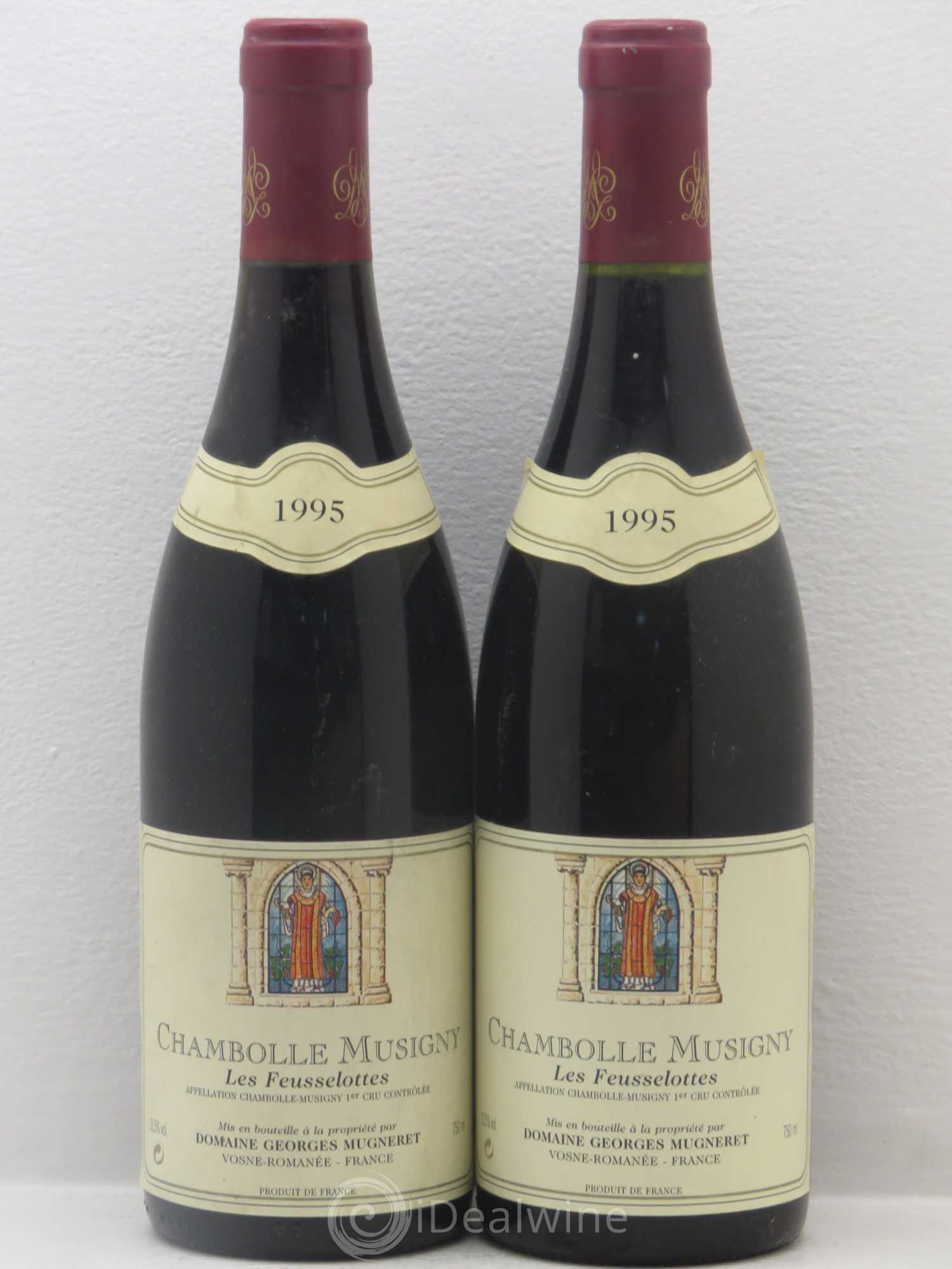 Chambolle-Musigny 1er Cru Les Feusselottes Mugneret Gibourg 1995 - Lotto di 2 bottiglie - 0