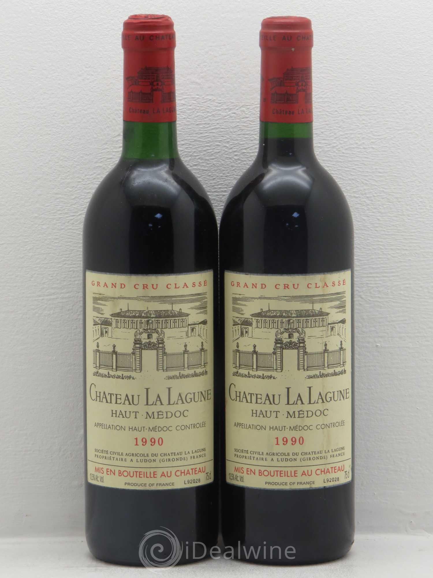 Château la Lagune 3ème Grand Cru Classé 1990 - Lot de 2 bouteilles - 0