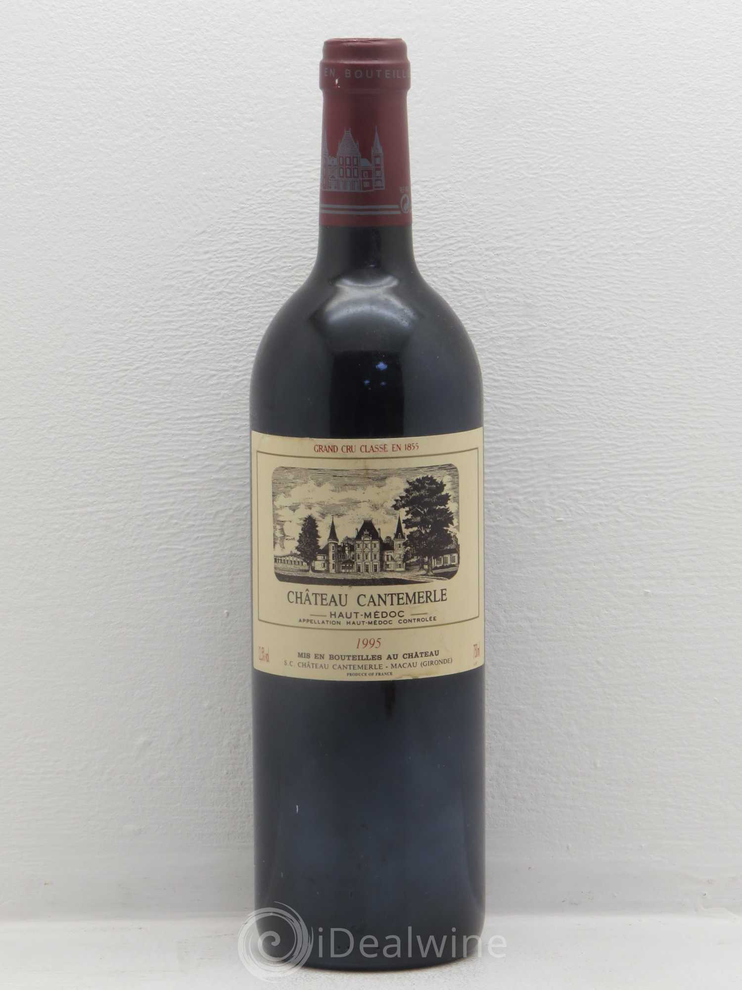 Château Cantemerle 5ème Grand Cru Classé 1995 - Lot de 1 bouteille - 0