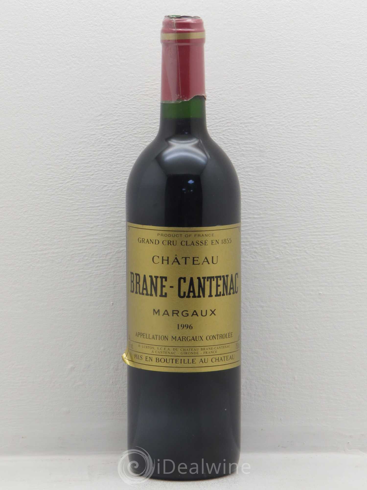 Château Brane Cantenac 2ème Grand Cru Classé 1996 - Lot de 1 bouteille - 0