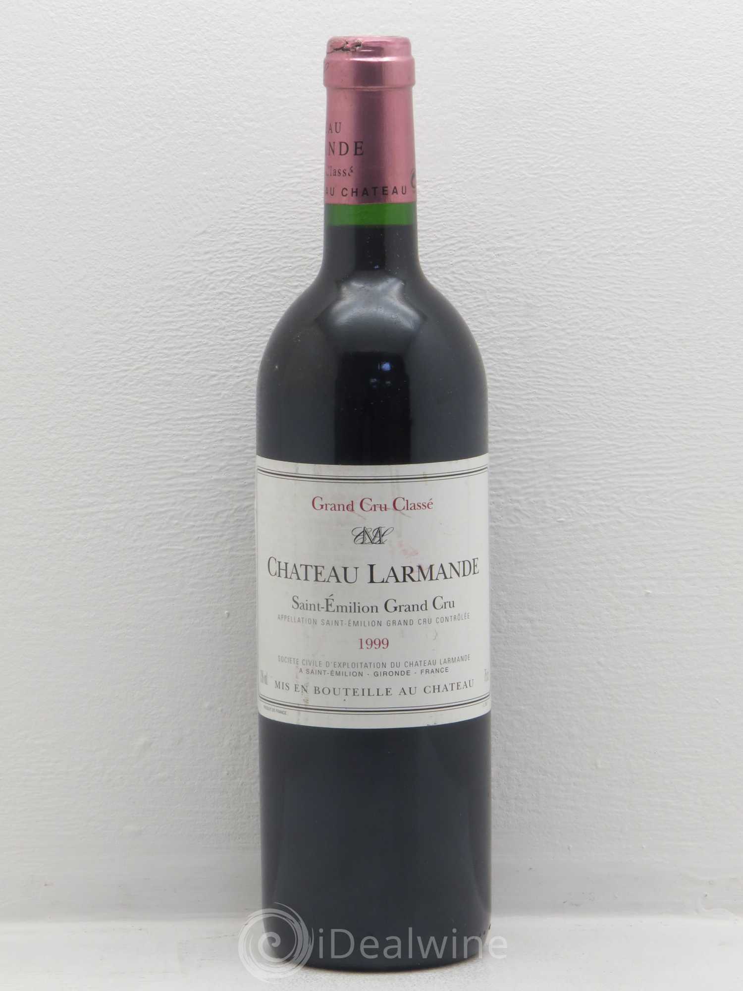 Château Larmande Grand Cru Classé 1999 - Lot de 1 bouteille - 0