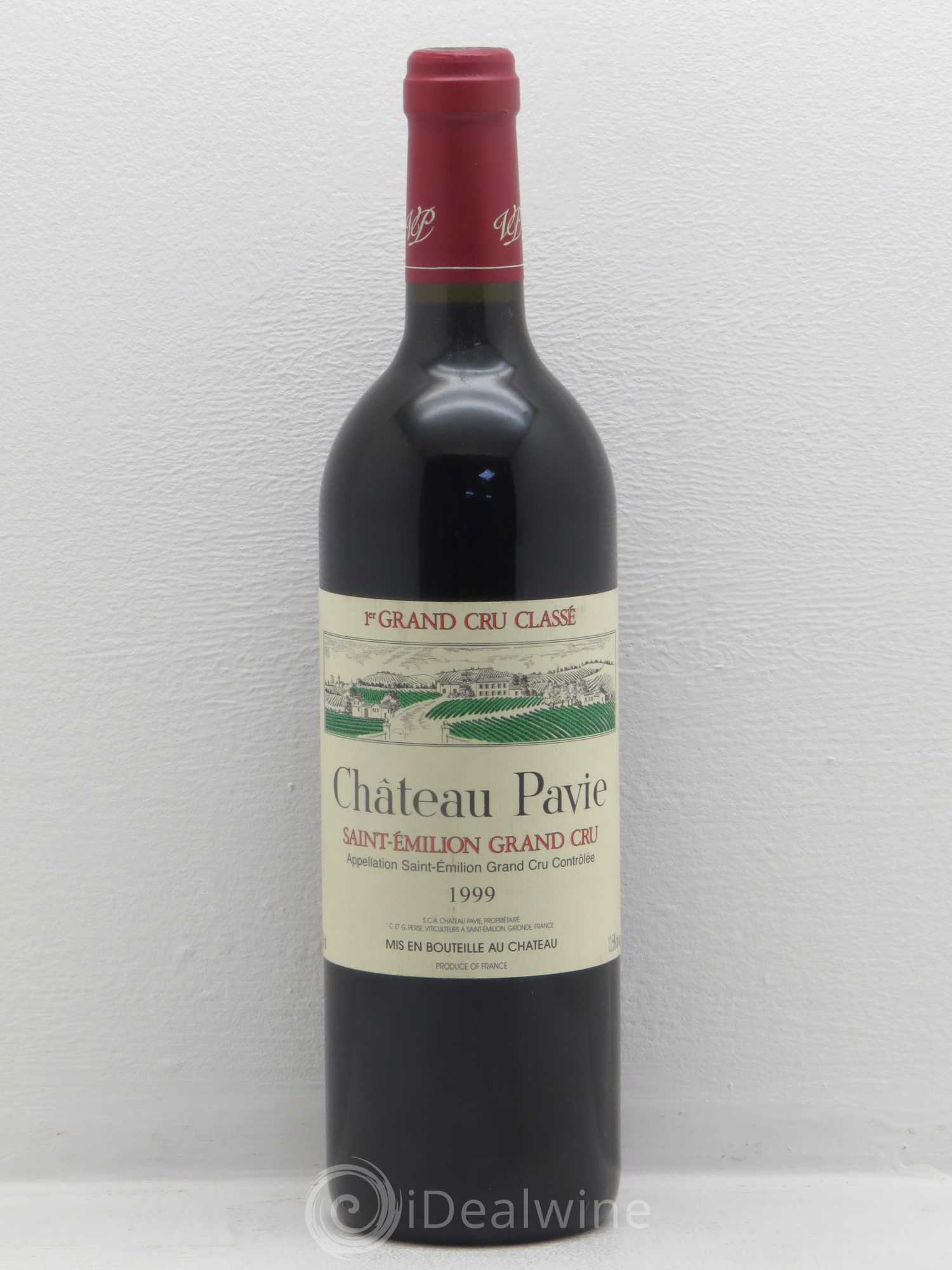 Château Pavie 1er Grand Cru Classé A 1999 - Lot de 1 bouteille - 0