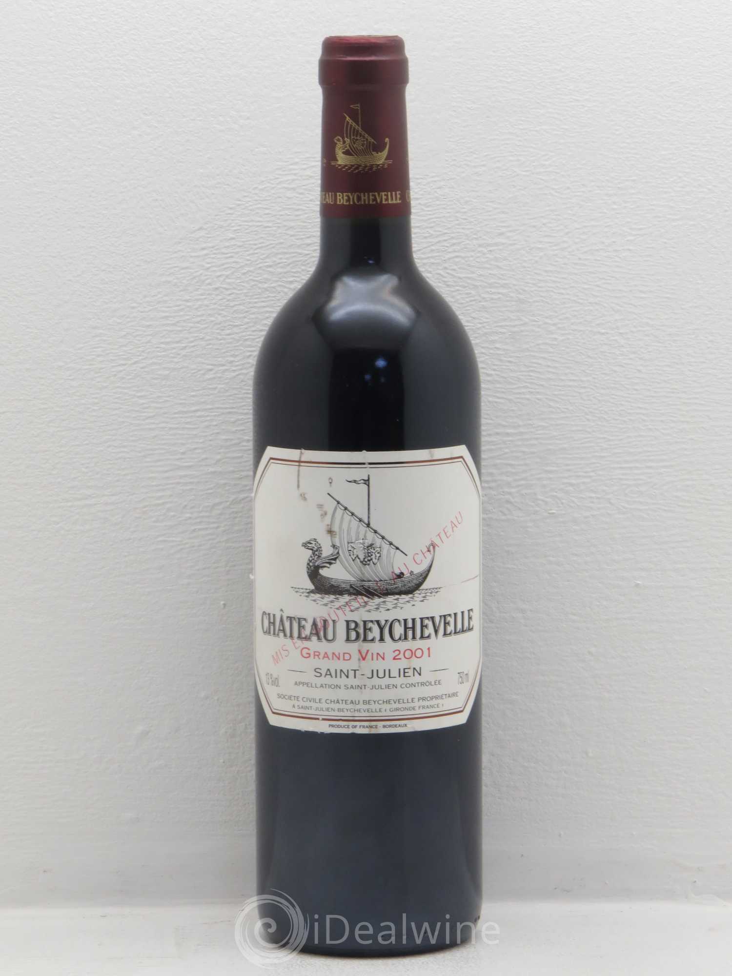 Château Beychevelle 4ème Grand Cru Classé 2001 - Lot de 1 bouteille - 0