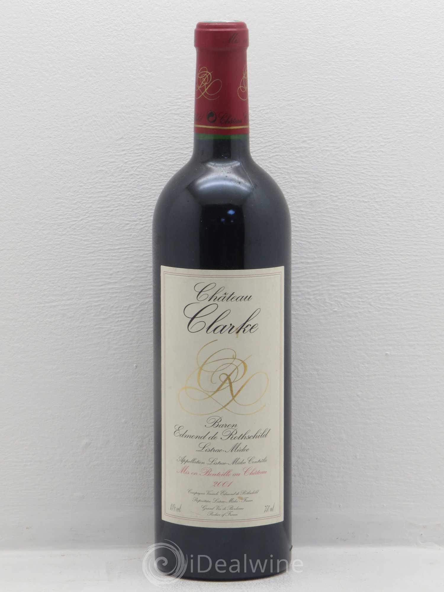 Château Clarke 2001 - Lot de 1 bouteille - 0