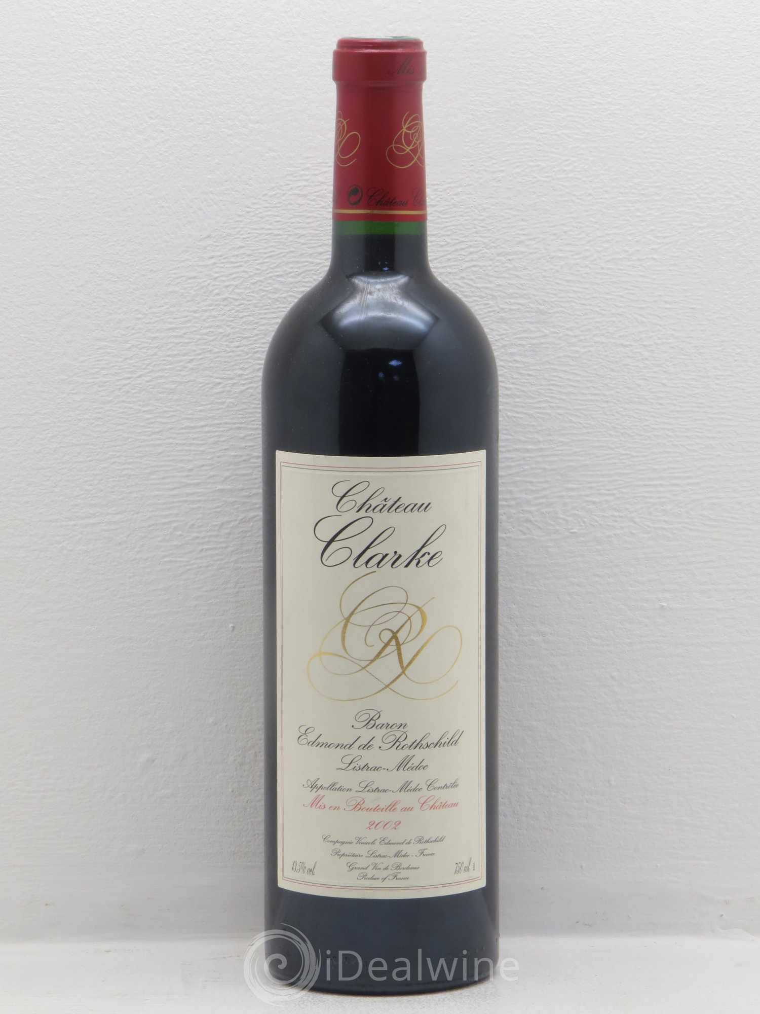 Château Clarke 2002 - Lot de 1 bouteille - 0
