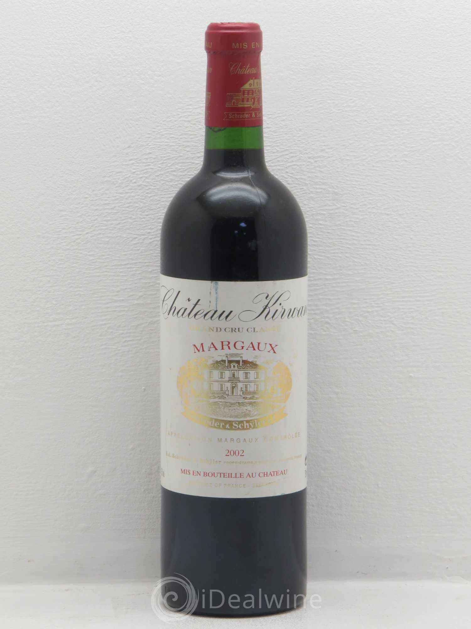 Château Kirwan 3ème Grand Cru Classé 2002 - Lot de 1 bouteille - 0