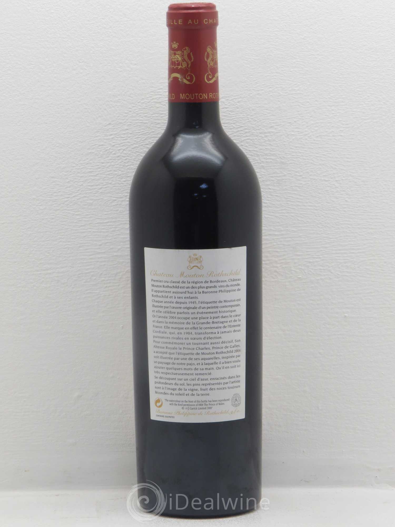 Château Mouton Rothschild 1er Grand Cru Classé 2004 - Lot de 1 bouteille - 1