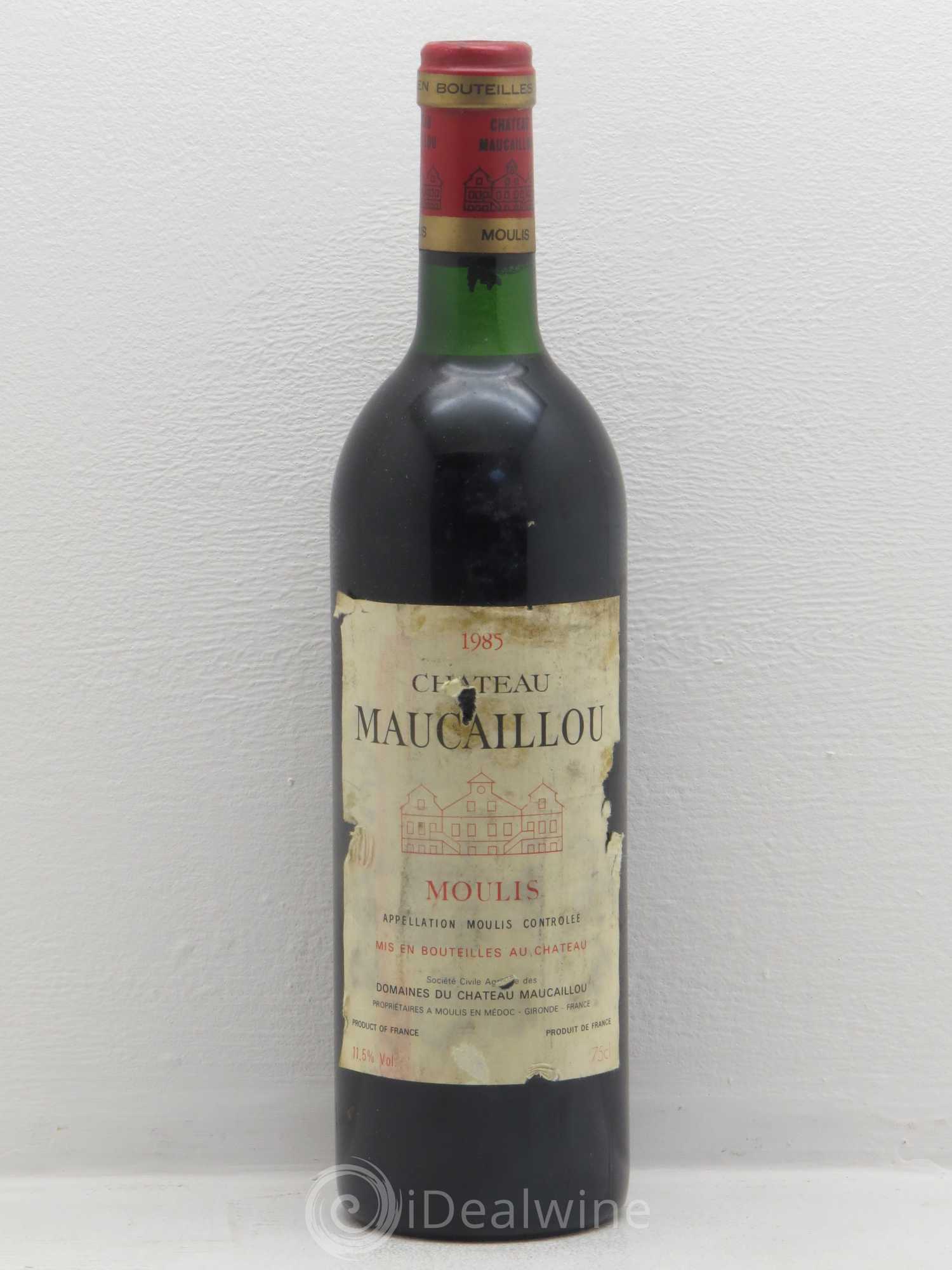 Château Maucaillou 1985 - Lot de 1 bouteille - 0
