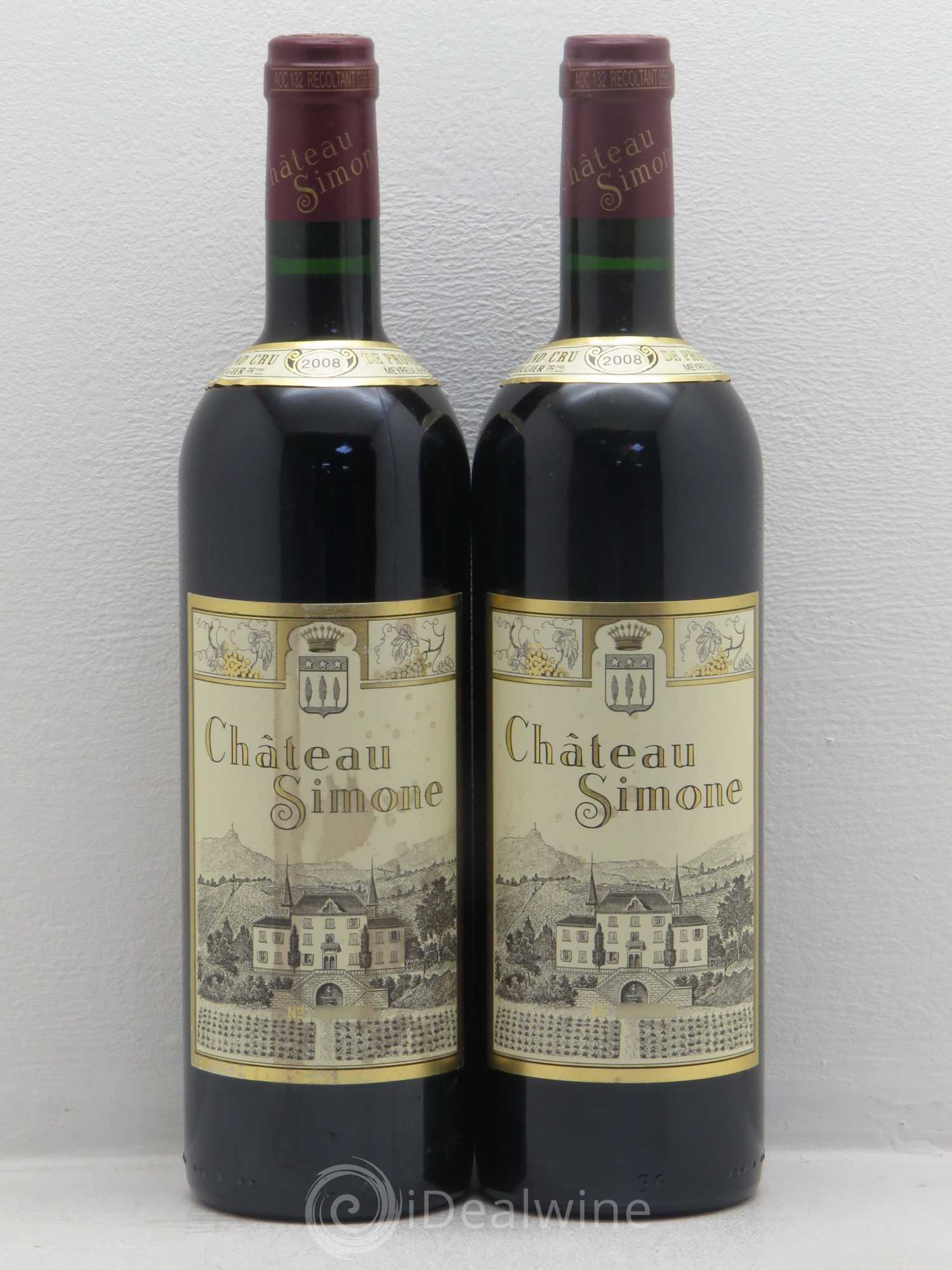Palette Château Simone Famille Rougier 2008 - Lot de 4 bouteilles - 2