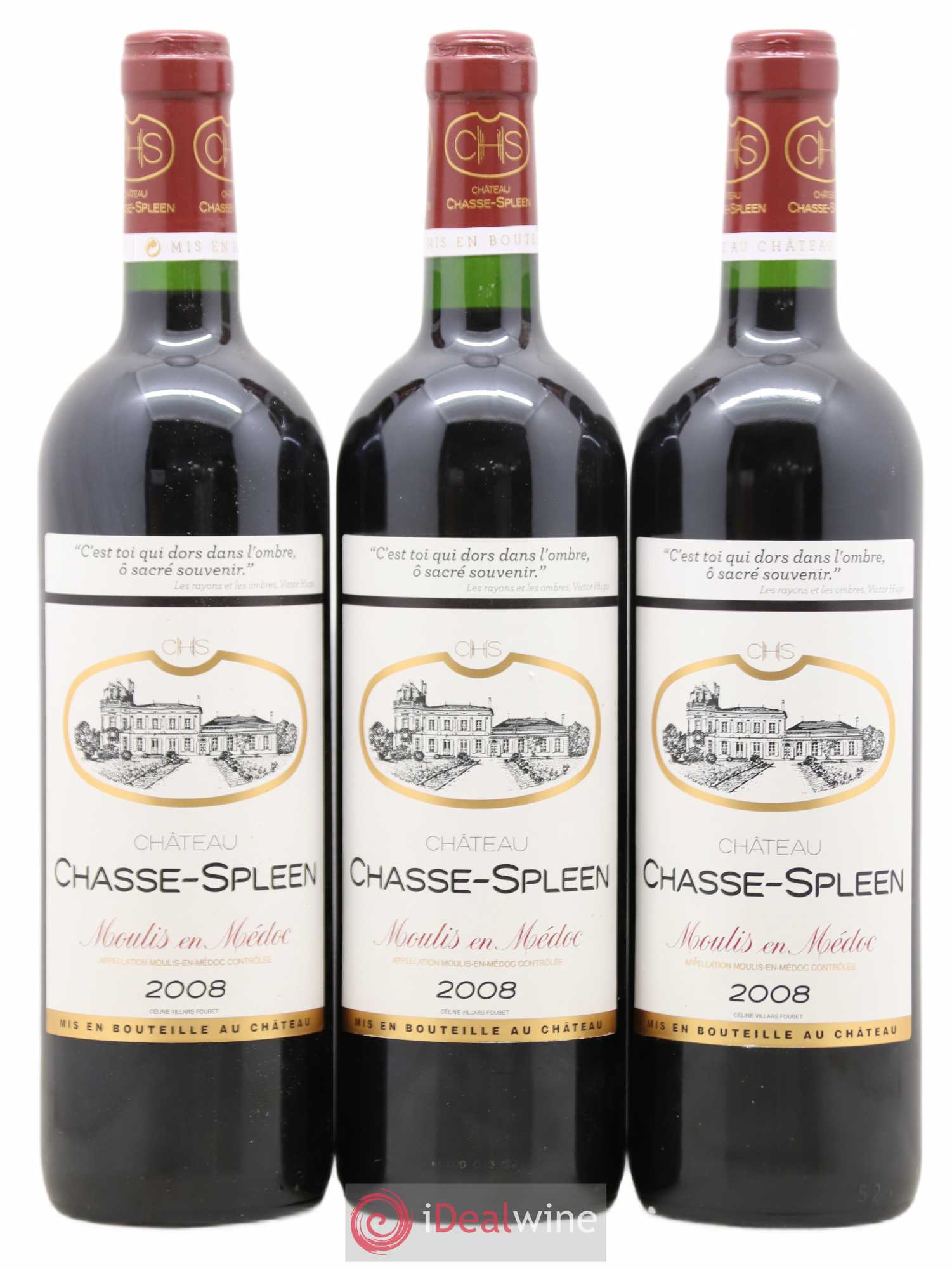 Château Chasse Spleen 2008 - Lot de 6 bouteilles - 2