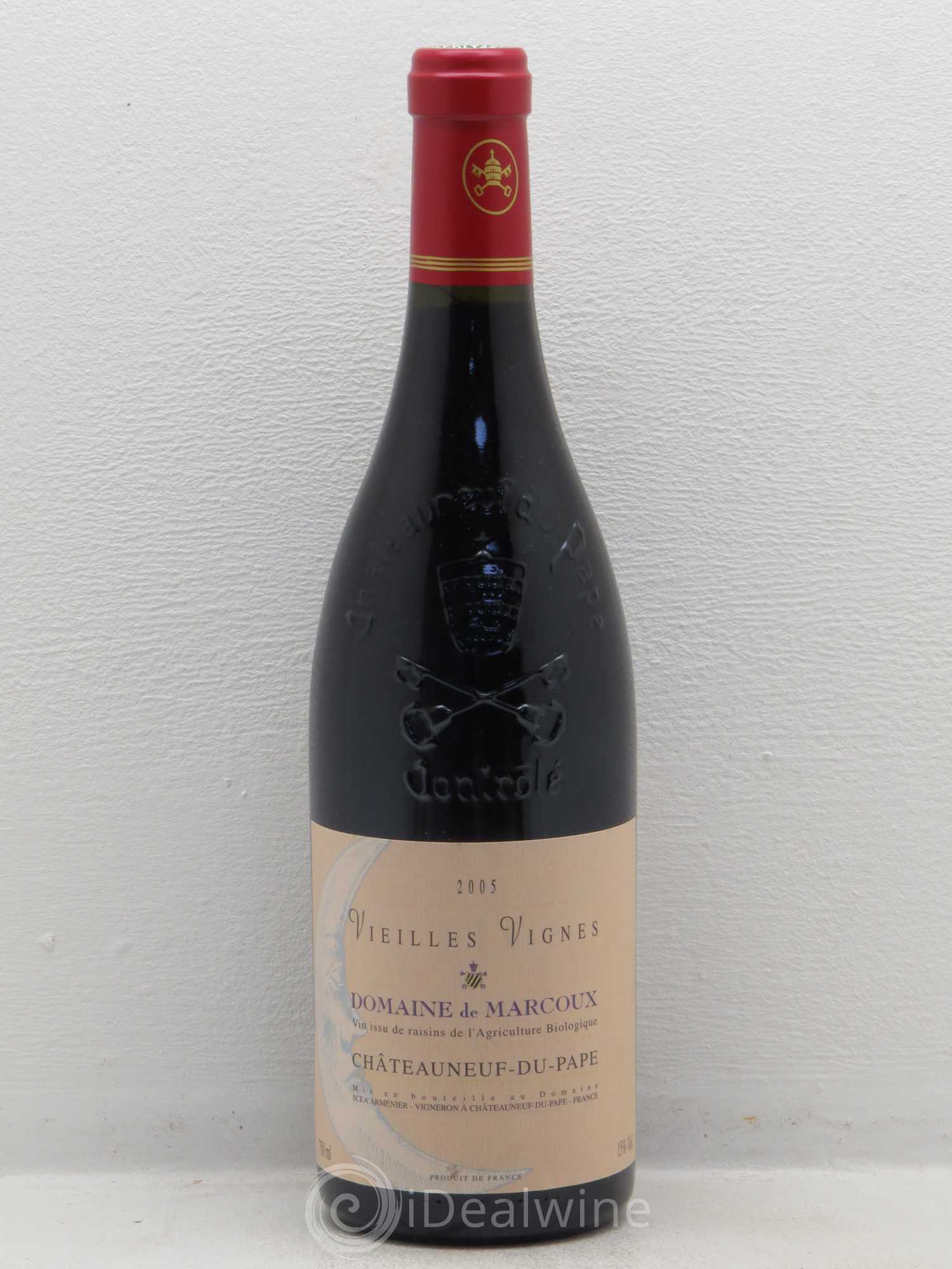 Châteauneuf-du-Pape Vieilles Vignes Marcoux (Domaine de) 2005 - Lot de 1 bouteille - 0