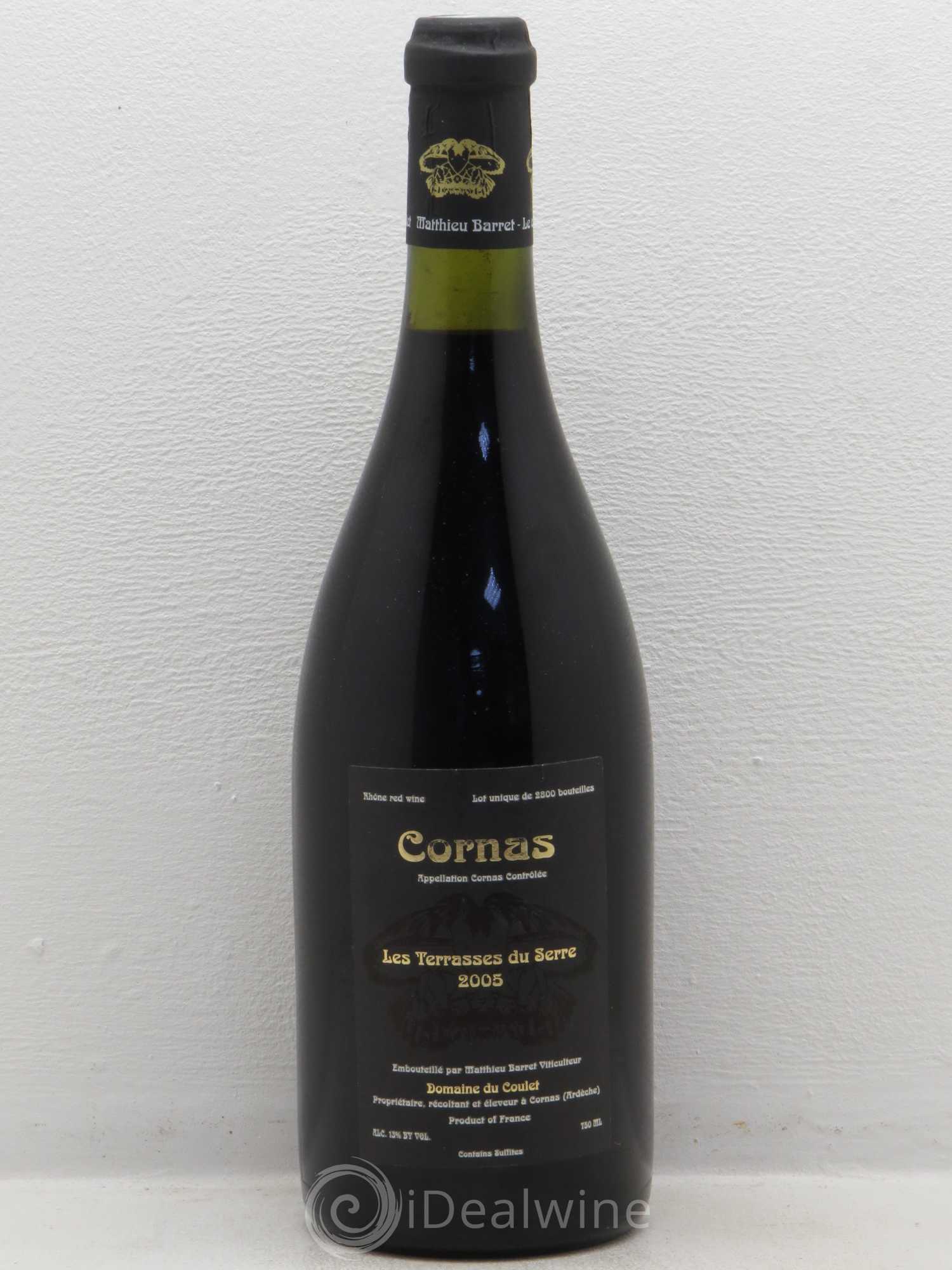 Cornas Les Terrasses du Serre Domaine du Coulet 2005 - Posten von 1 Flasche - 0