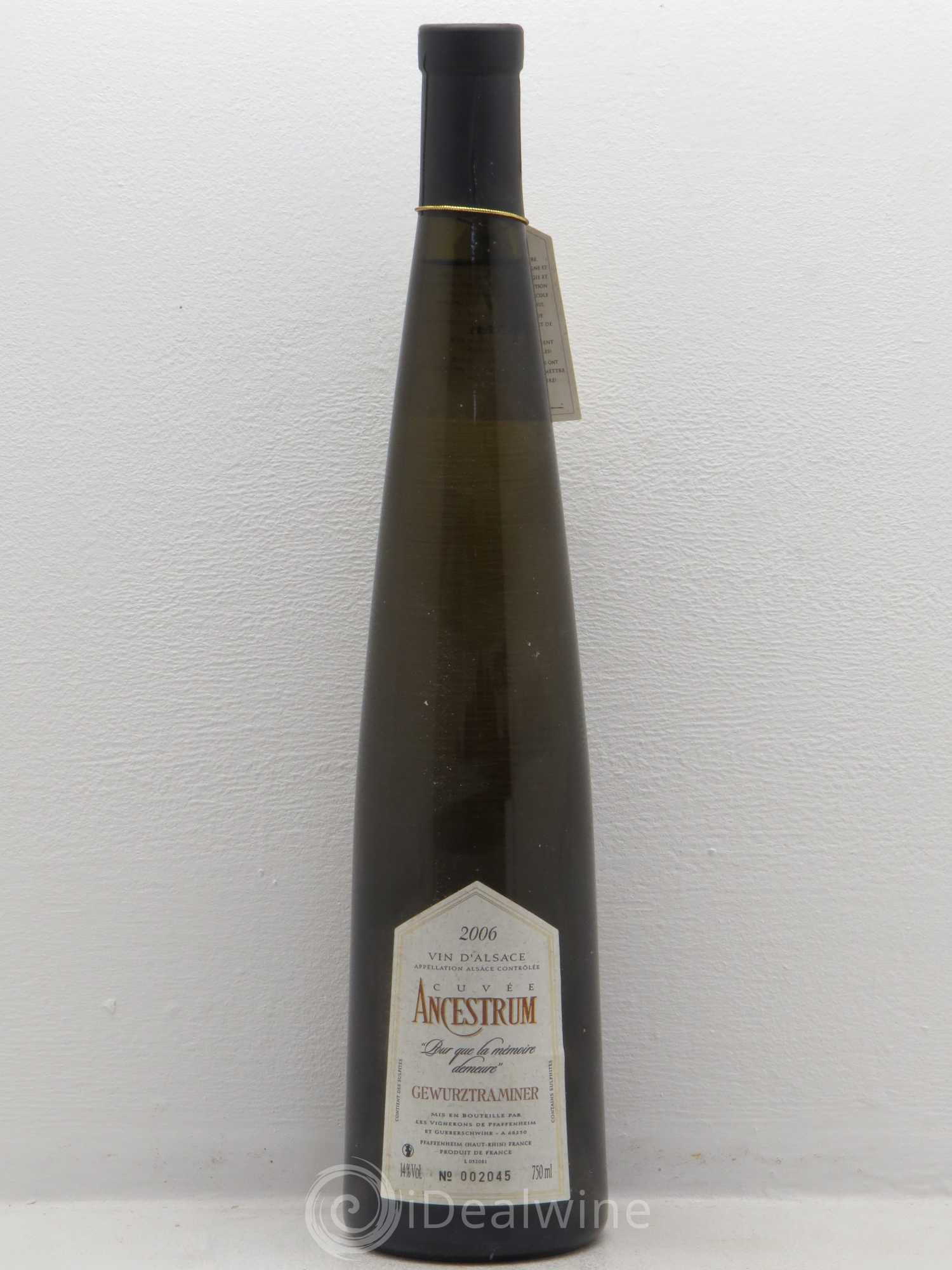 Gewurztraminer Cuvee Ancestrum Cave De Pfaffenheim 2006 - Posten von 1 Flasche - 0