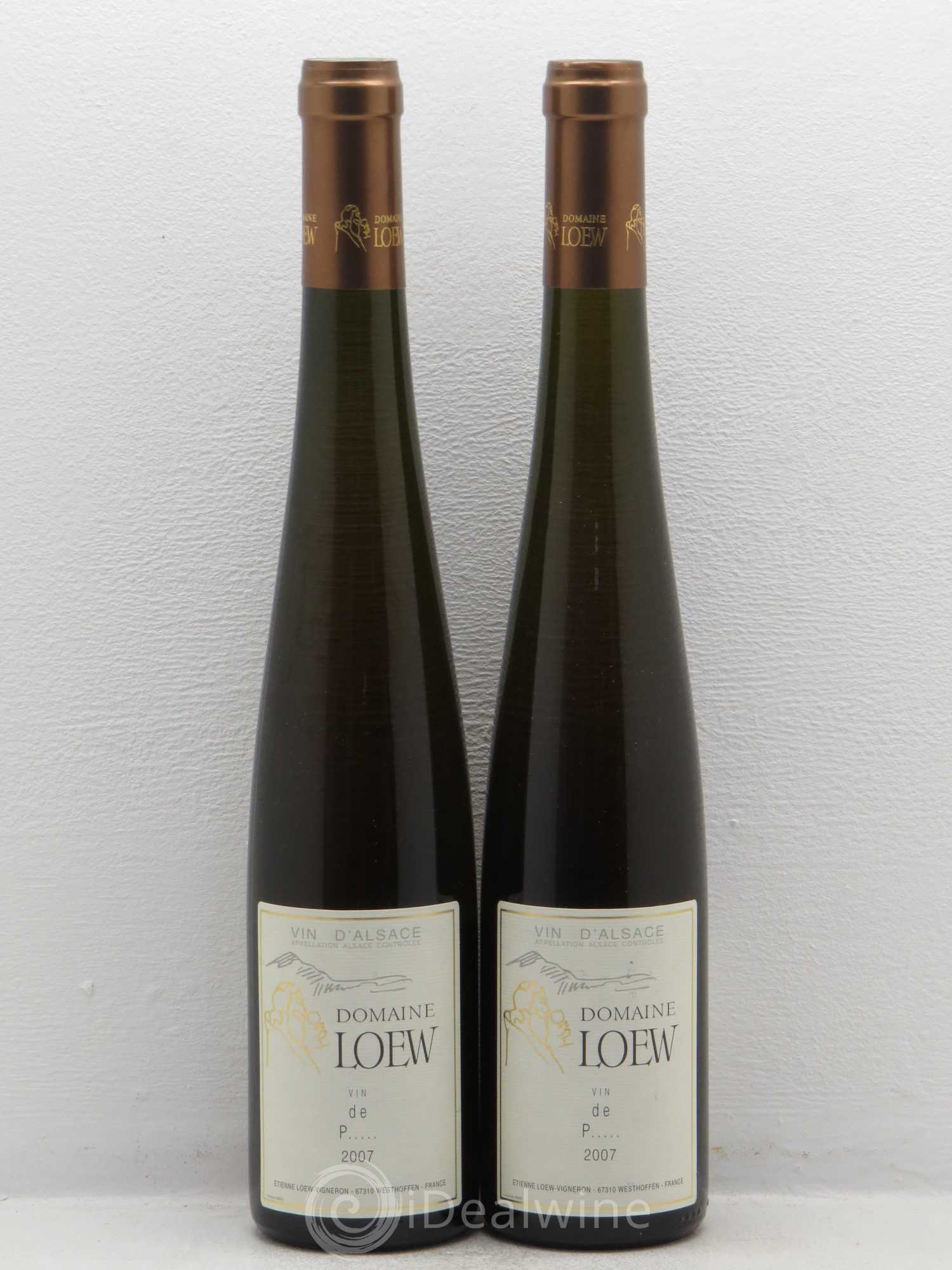 Alsace Vin de p.....Etienne Loew (50cl) 2007 - Posten von 2 Flaschen - 0
