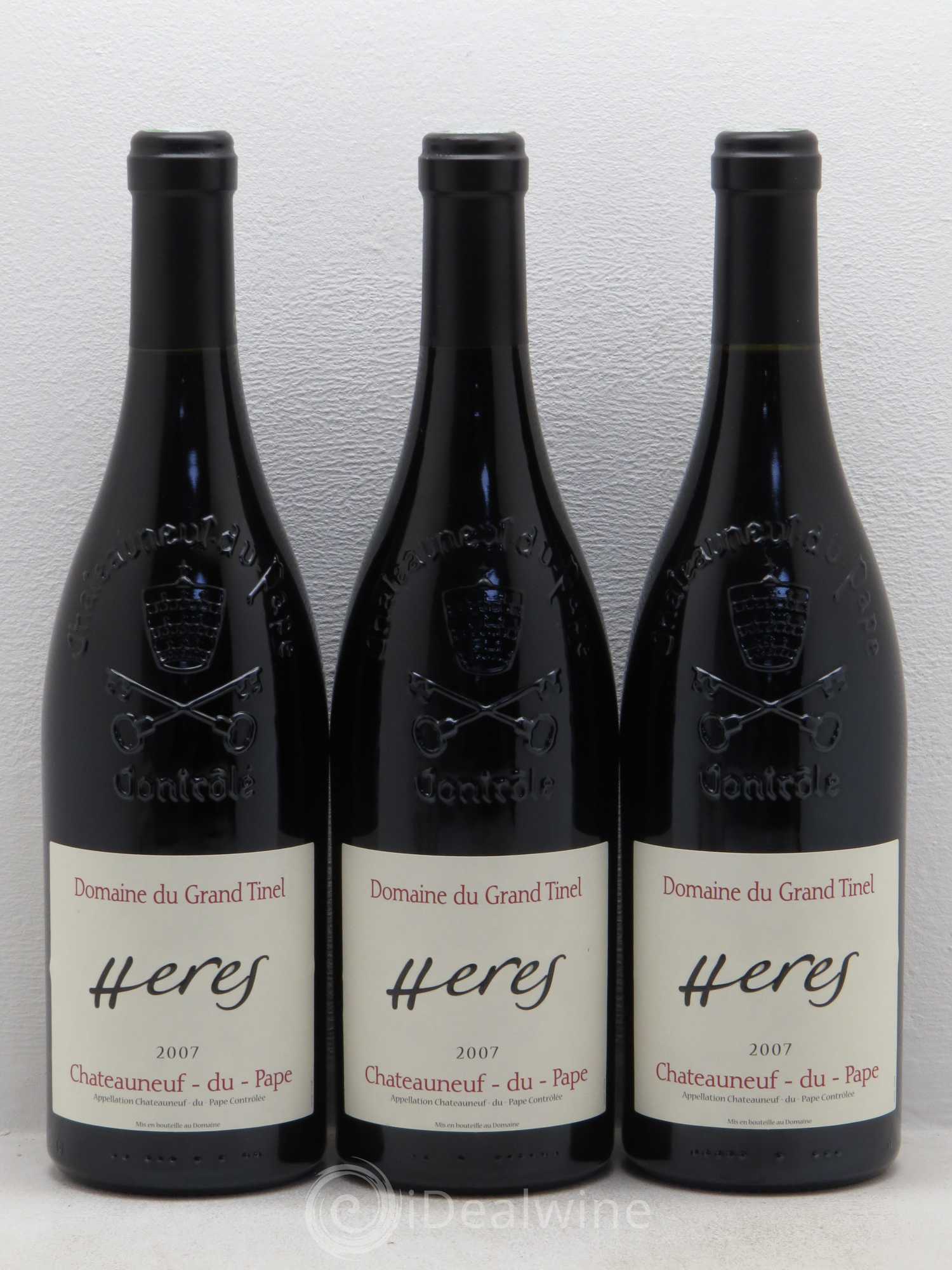 Châteauneuf-du-Pape Heres Domaine Grand Tinel 2007 - Posten von 3 Flaschen - 0
