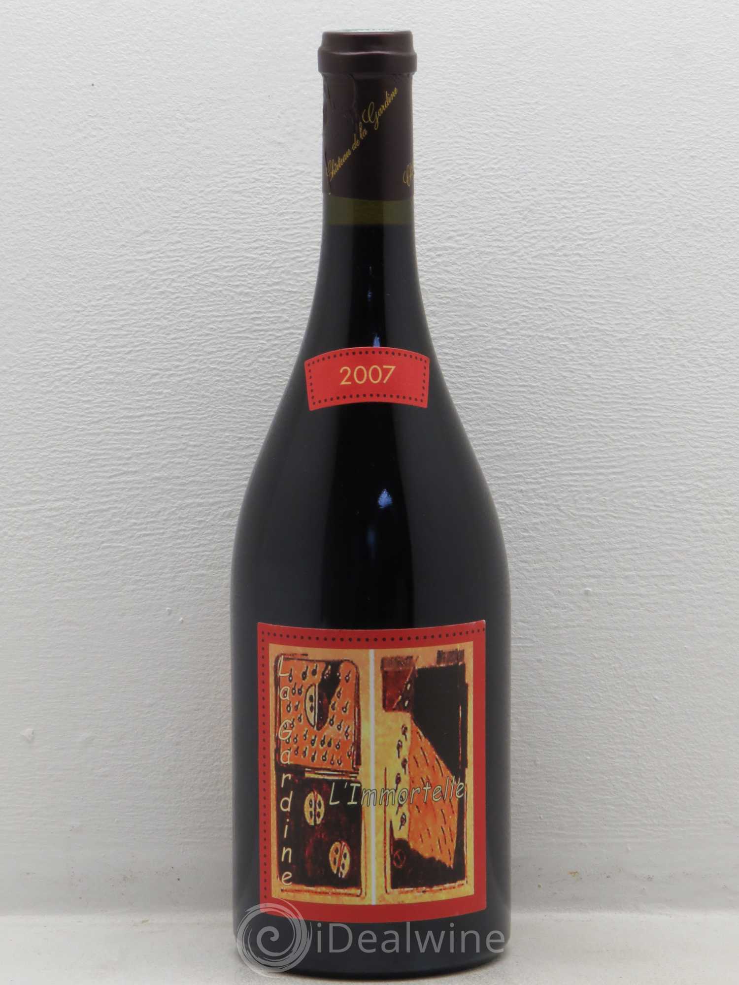Châteauneuf-du-Pape Château de La Gardine L'Immortelle Famille Brunel 2007 - Lot de 1 bouteille - 0