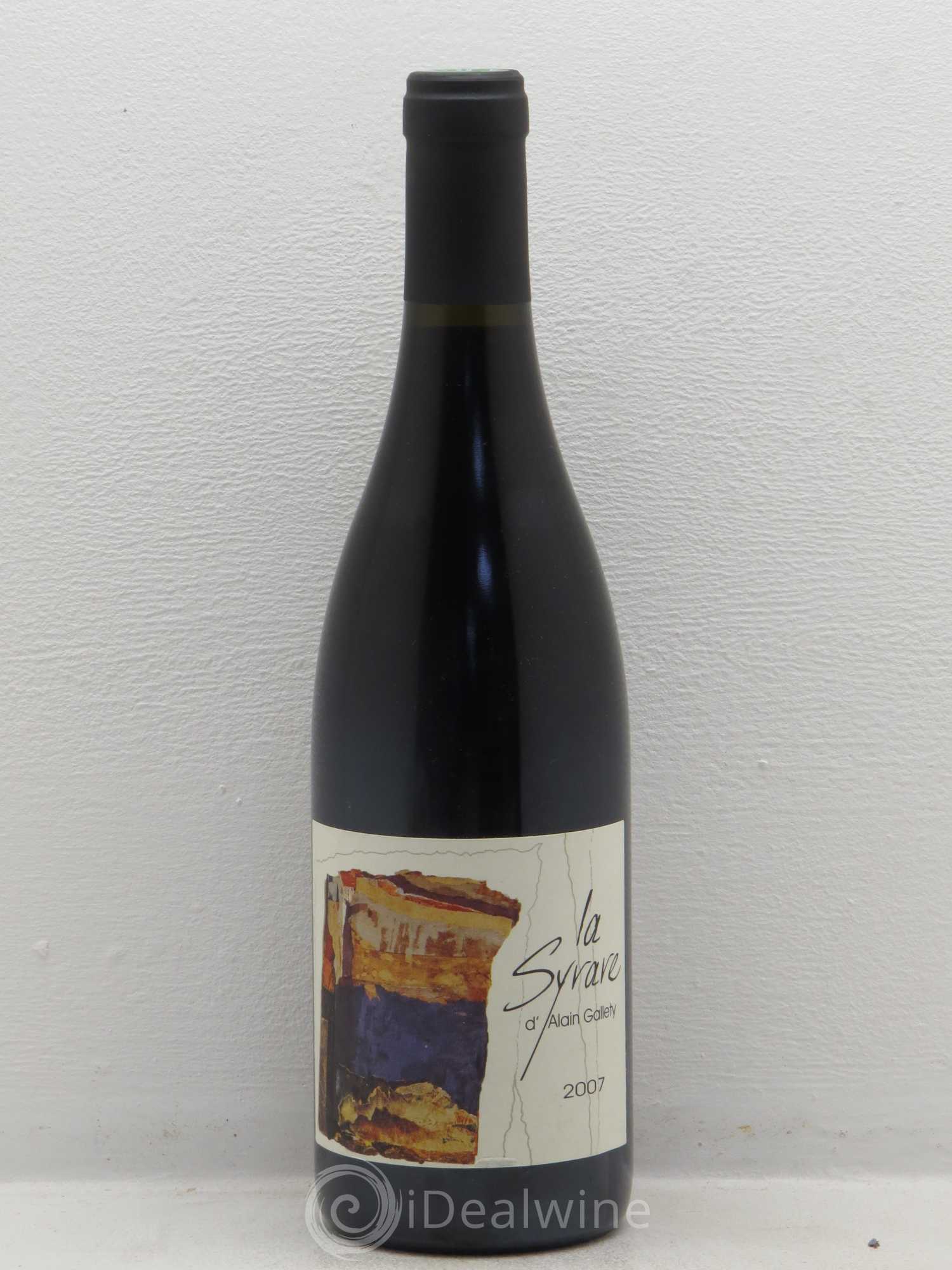 Côtes du Vivarais La Syrare Gallety (Domaine) 2007 - Lot de 1 bouteille - 0