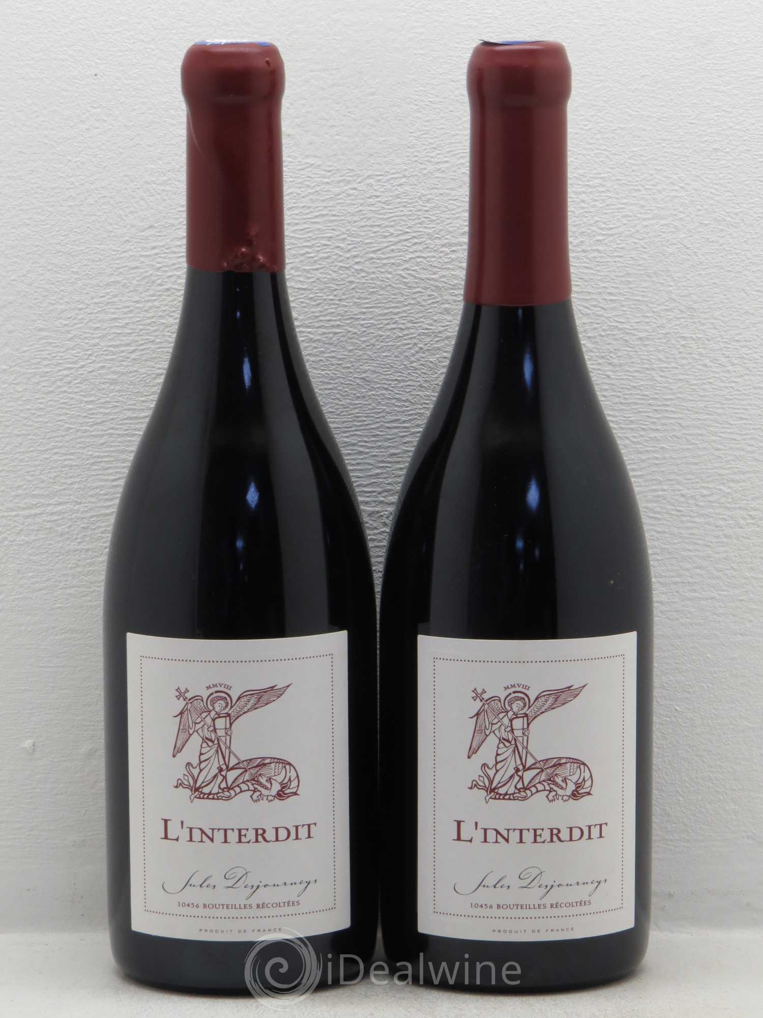 Vin de France L'Interdit Domaine Jules Desjourneys 2008 - Posten von 2 Flaschen - 0