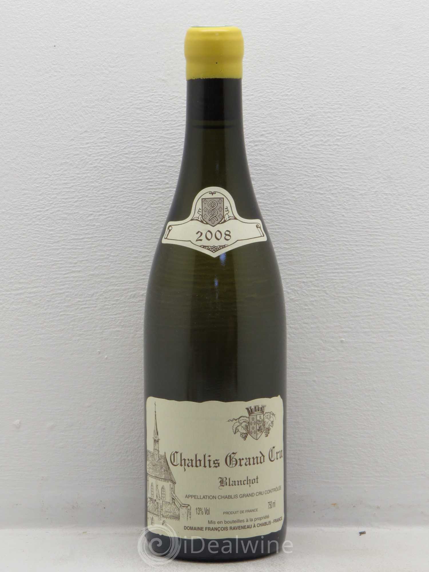 Chablis Grand Cru Blanchot Raveneau (Domaine) 2008 - Lot de 1 bouteille - 0