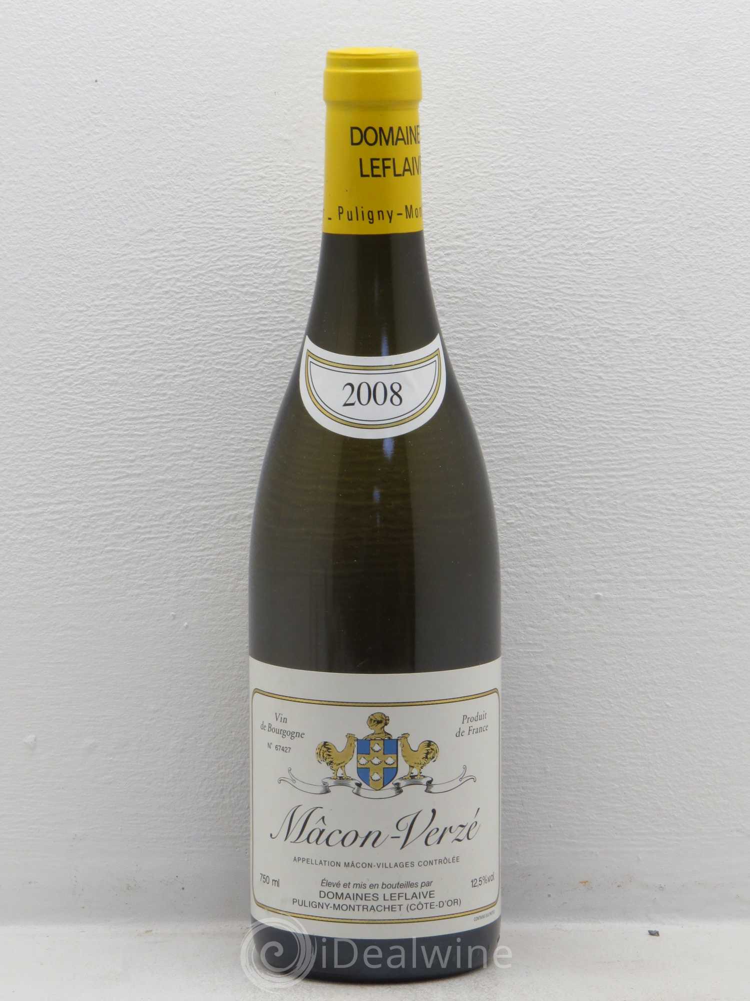 Mâcon Verzé Leflaive (Domaine) 2008 - Lot de 1 bouteille - 0