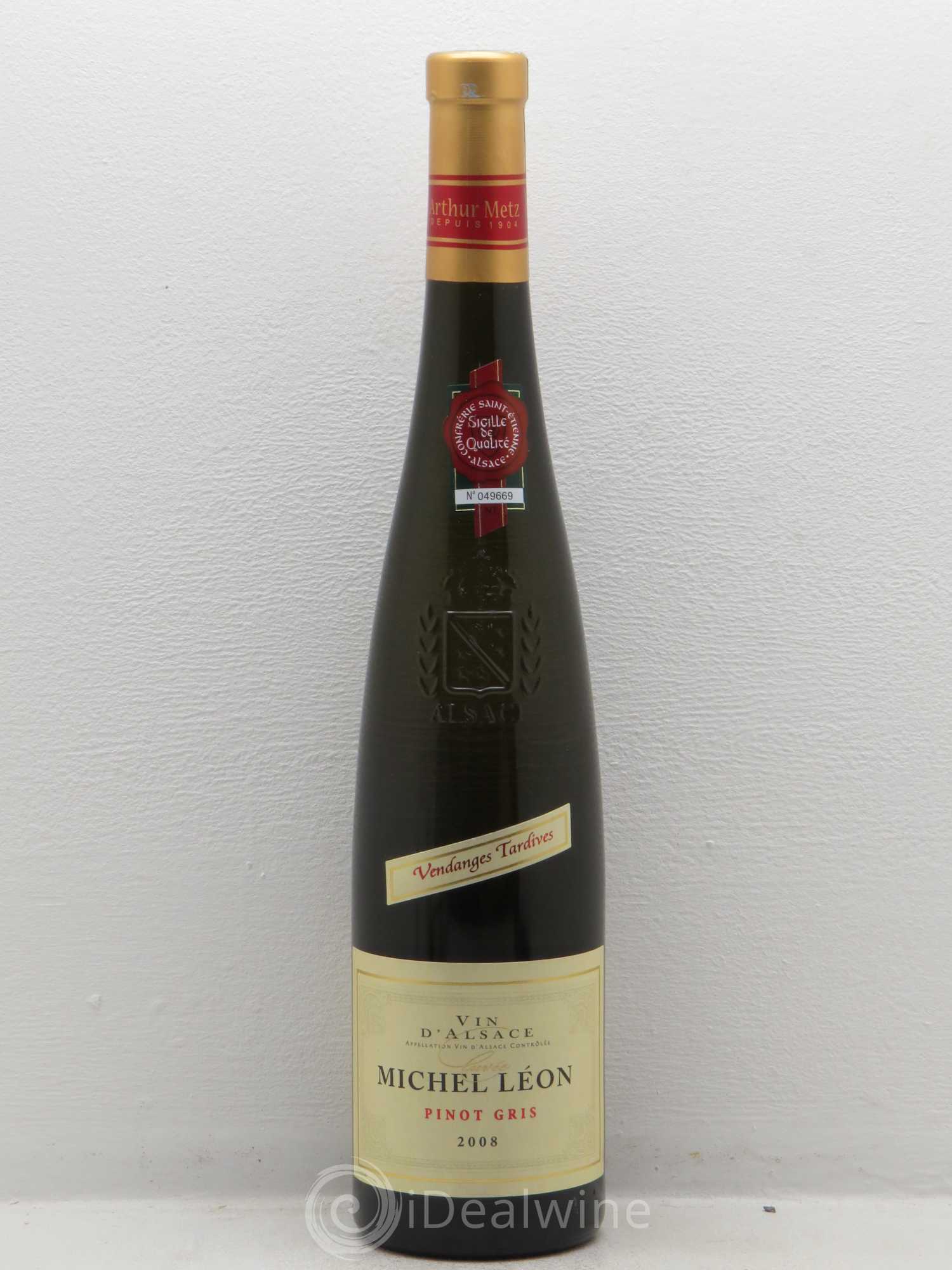 Pinot Gris Vendanges Tardives Cuvee Michel Leon Du Domaine Arthur Metz 2008 - Posten von 1 Flasche - 0